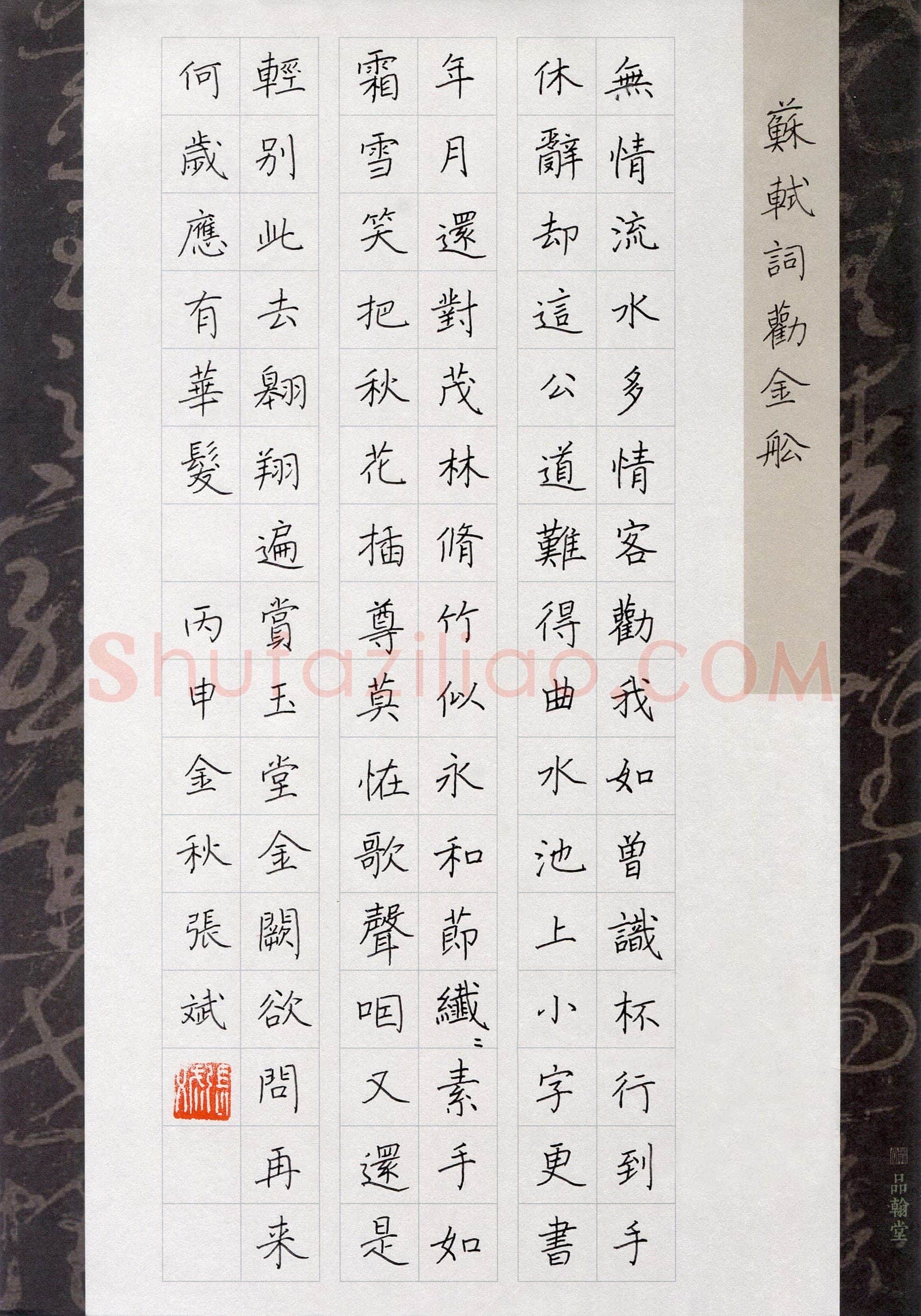 张斌(成人组)硬笔书法大赛入围作品选登,张斌硬笔书法作品