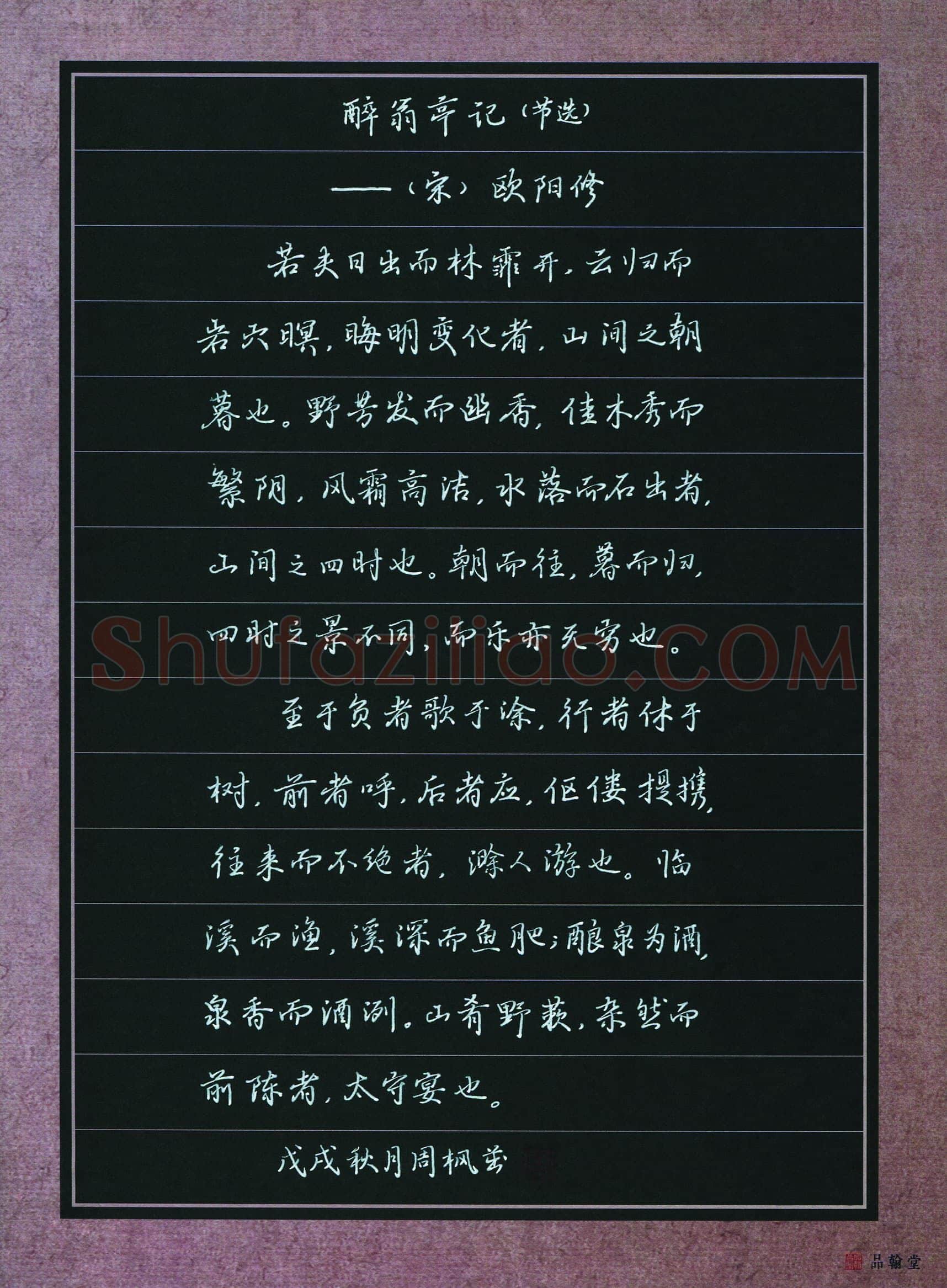 周枫茁(少儿组 特等奖)硬笔书法大赛获奖作品,周枫茁硬笔书法作品