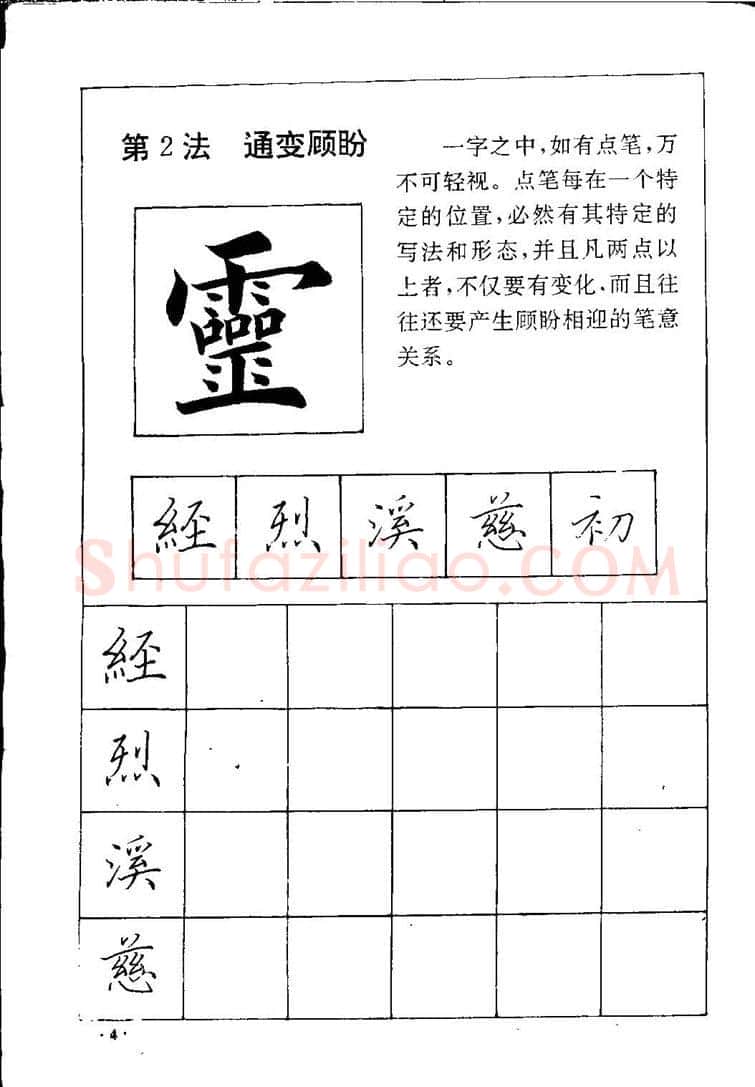 田英章硬笔硬笔字帖,摘自田英章间架结构28法：硬笔楷行卷 字帖