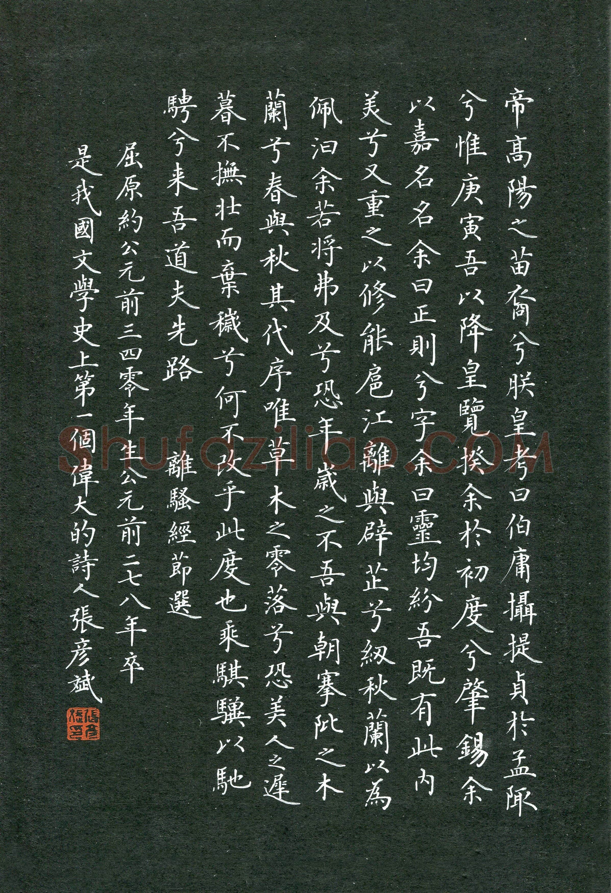 张彦斌(成人组 优秀奖)硬笔书法大赛获奖作品,张彦斌硬笔书法作品