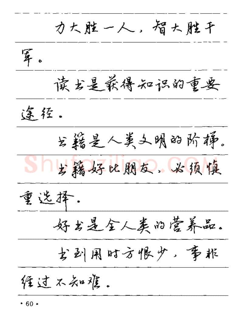 卢中南硬笔楷书字帖,摘自卢中南谚语名句钢笔字贴
