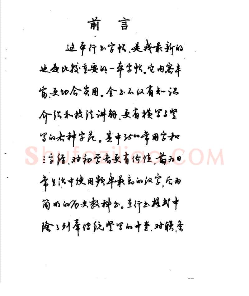沈鸿根硬笔行书字帖,摘自沈鸿根 江鸟钢笔行书字帖