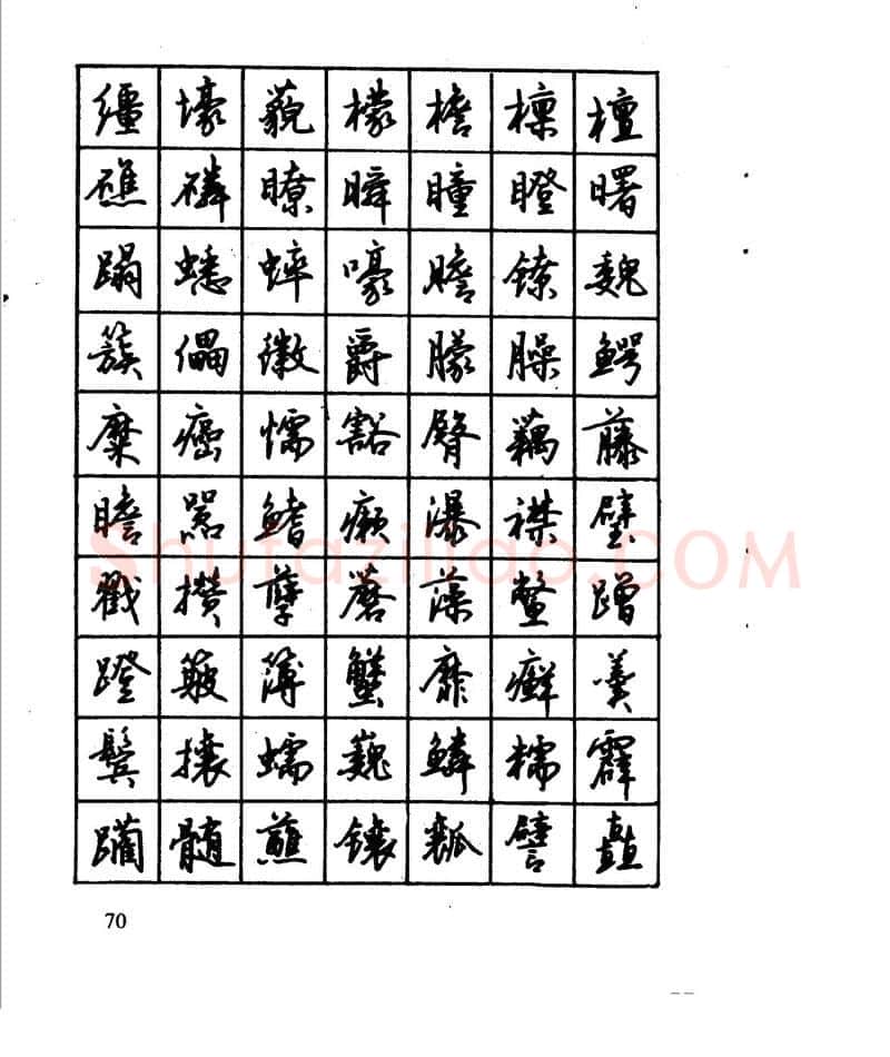 沈鸿根硬笔行书字帖,摘自沈鸿根 江鸟钢笔行书字帖