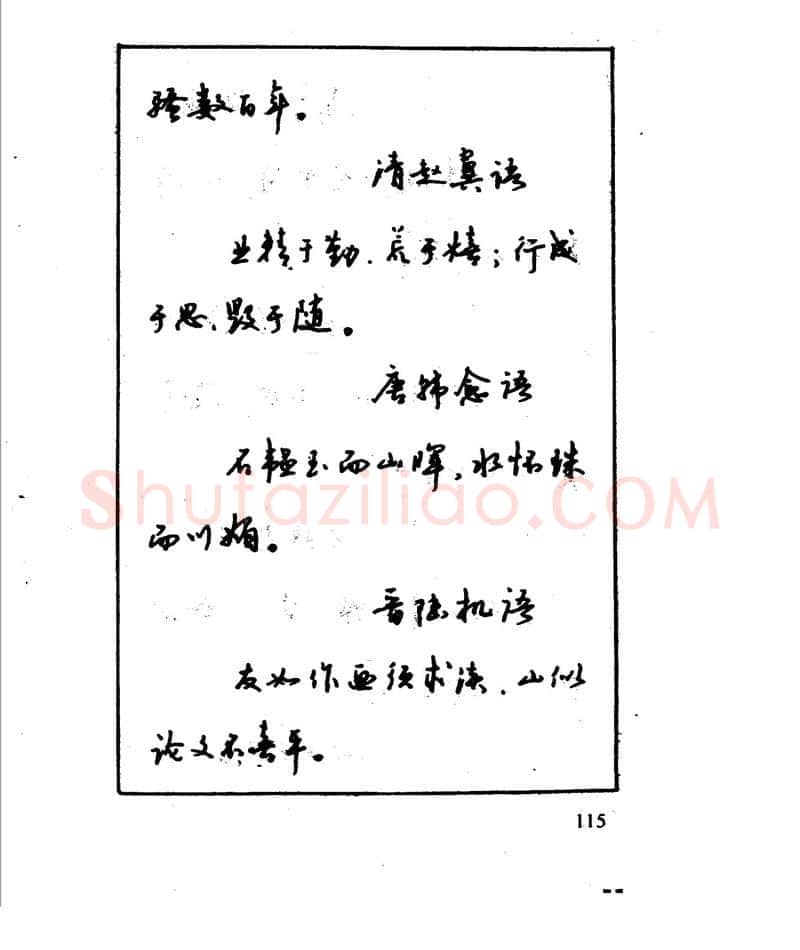 沈鸿根硬笔行书字帖,摘自沈鸿根 江鸟钢笔行书字帖