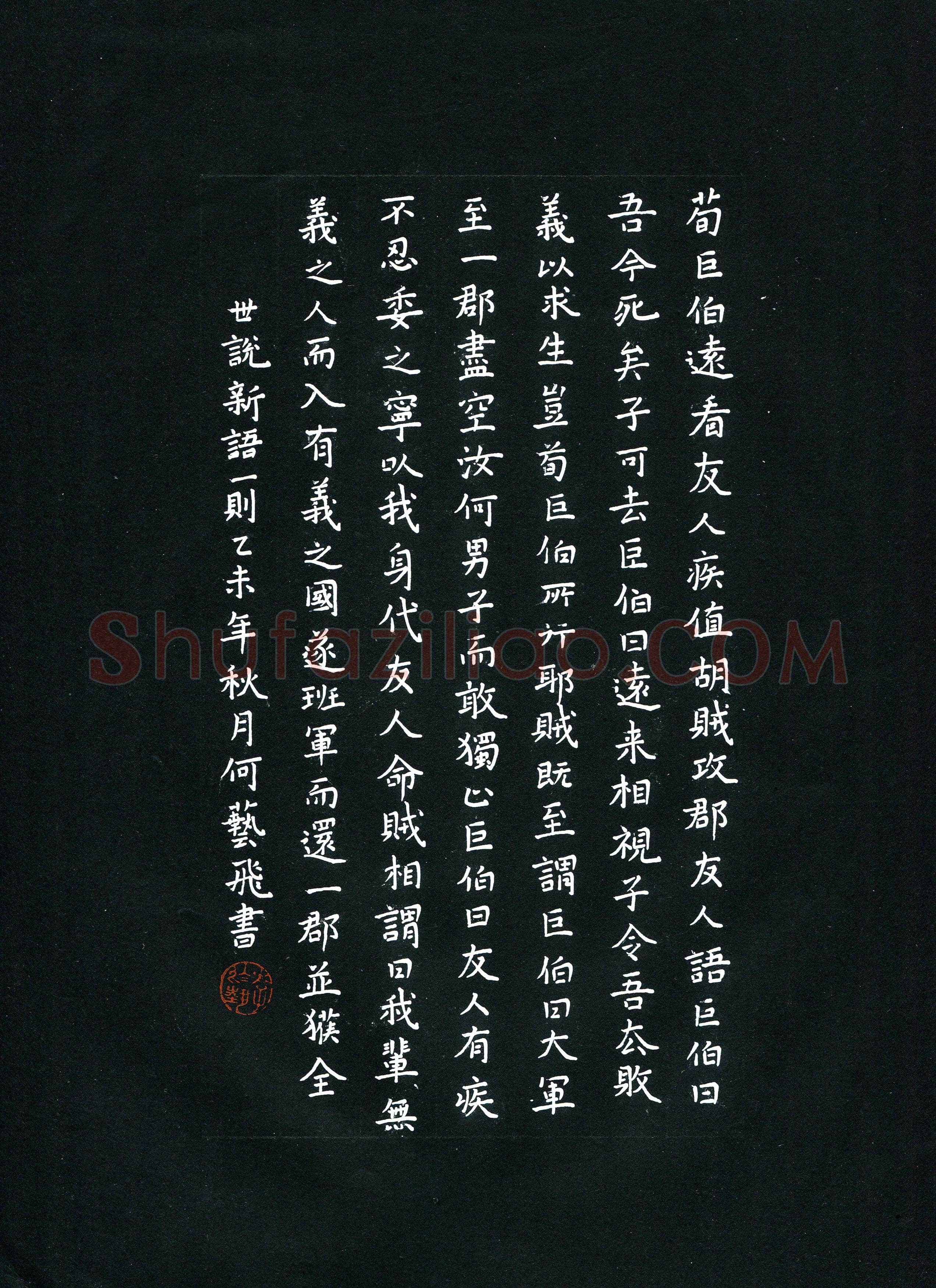 何艺飞(少儿组 13岁)硬笔书法大赛入围作品选登,何艺飞硬笔书法作品