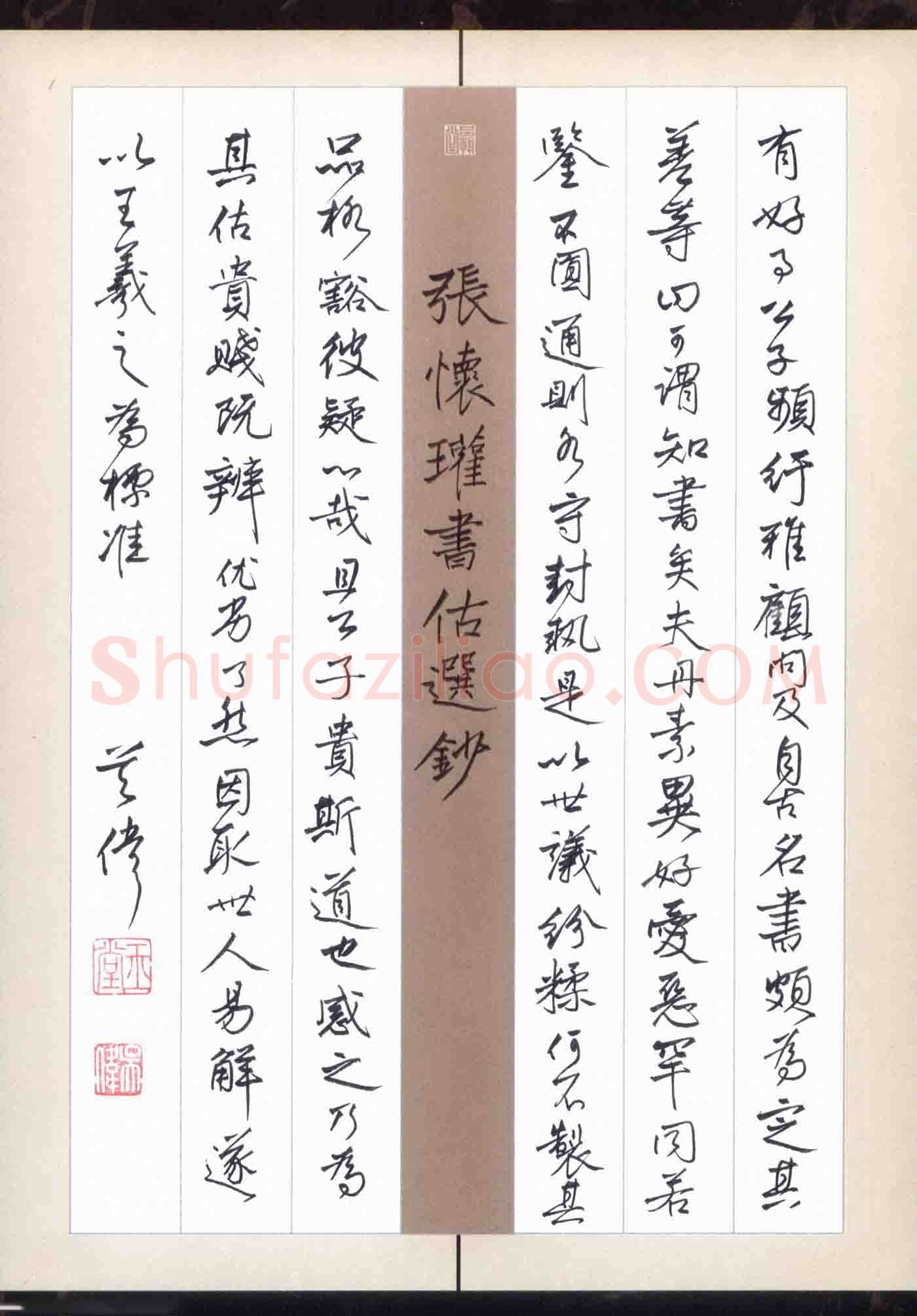 吴伟硬笔行书张怀瓘书估选抄,吴伟硬笔书法作品
