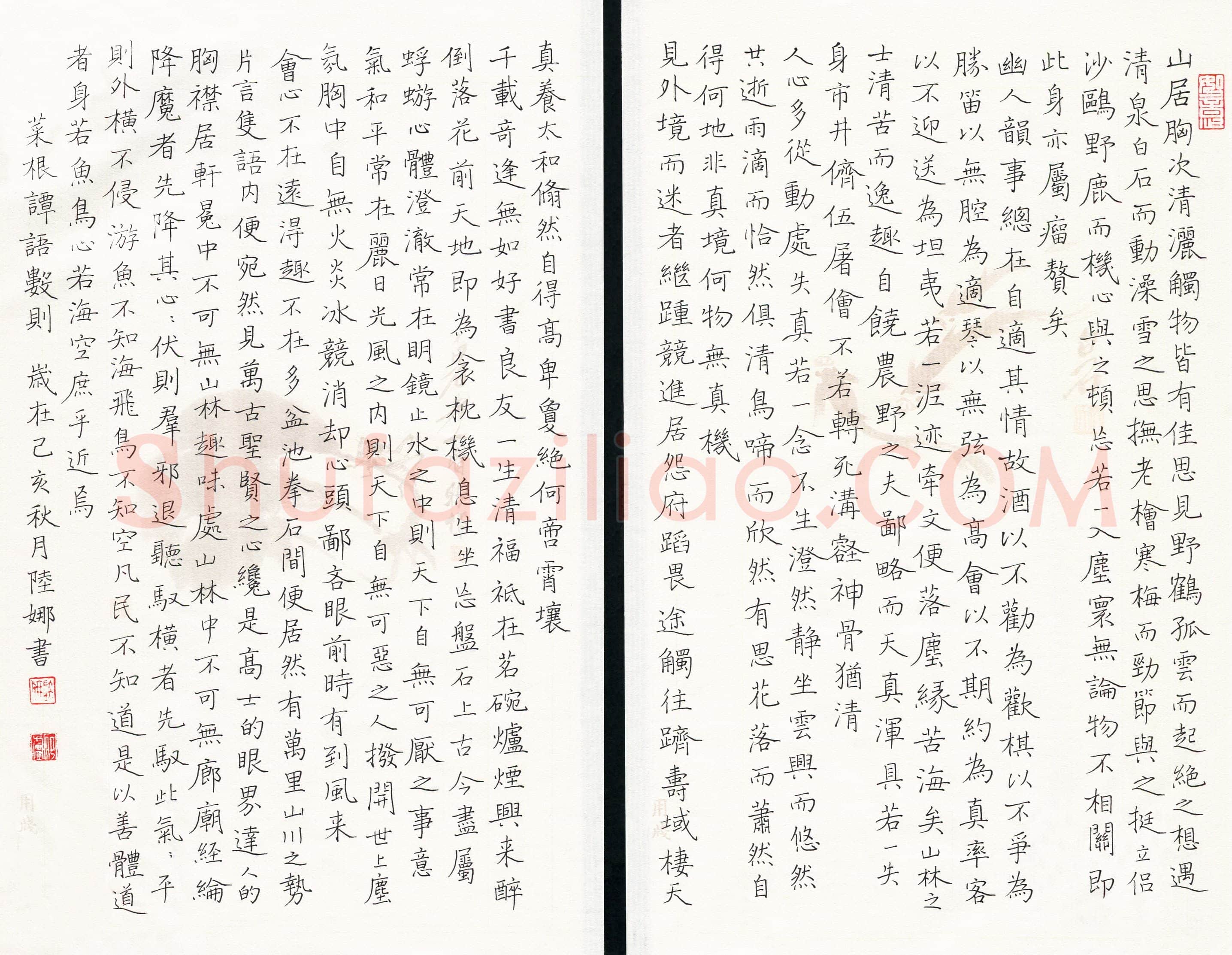 陆娜(成人组)硬笔书法大赛入围作品选登,陆娜硬笔书法作品