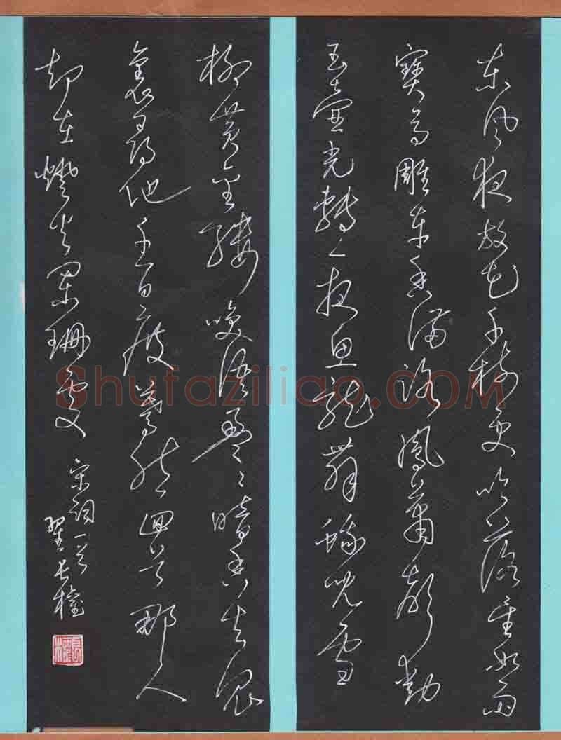翟长权硬笔草书宋词一首,翟长权硬笔书法作品