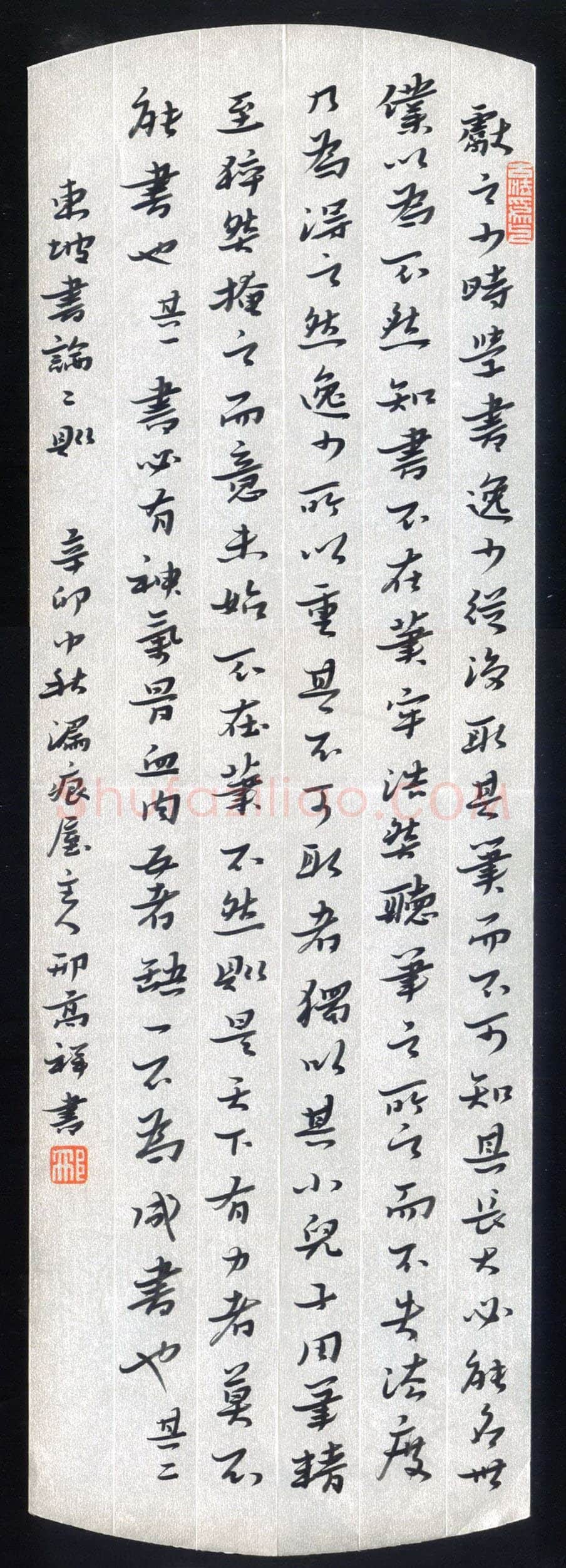 邢高祥硬笔行书东坡论书二则,邢高祥硬笔书法作品