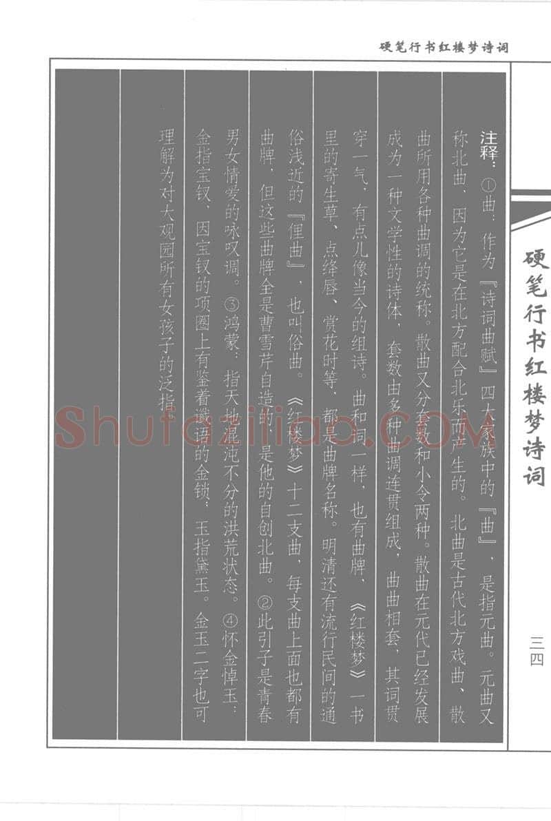 吴玉生硬笔行书字帖,摘自吴玉生硬笔行书红楼梦诗词
