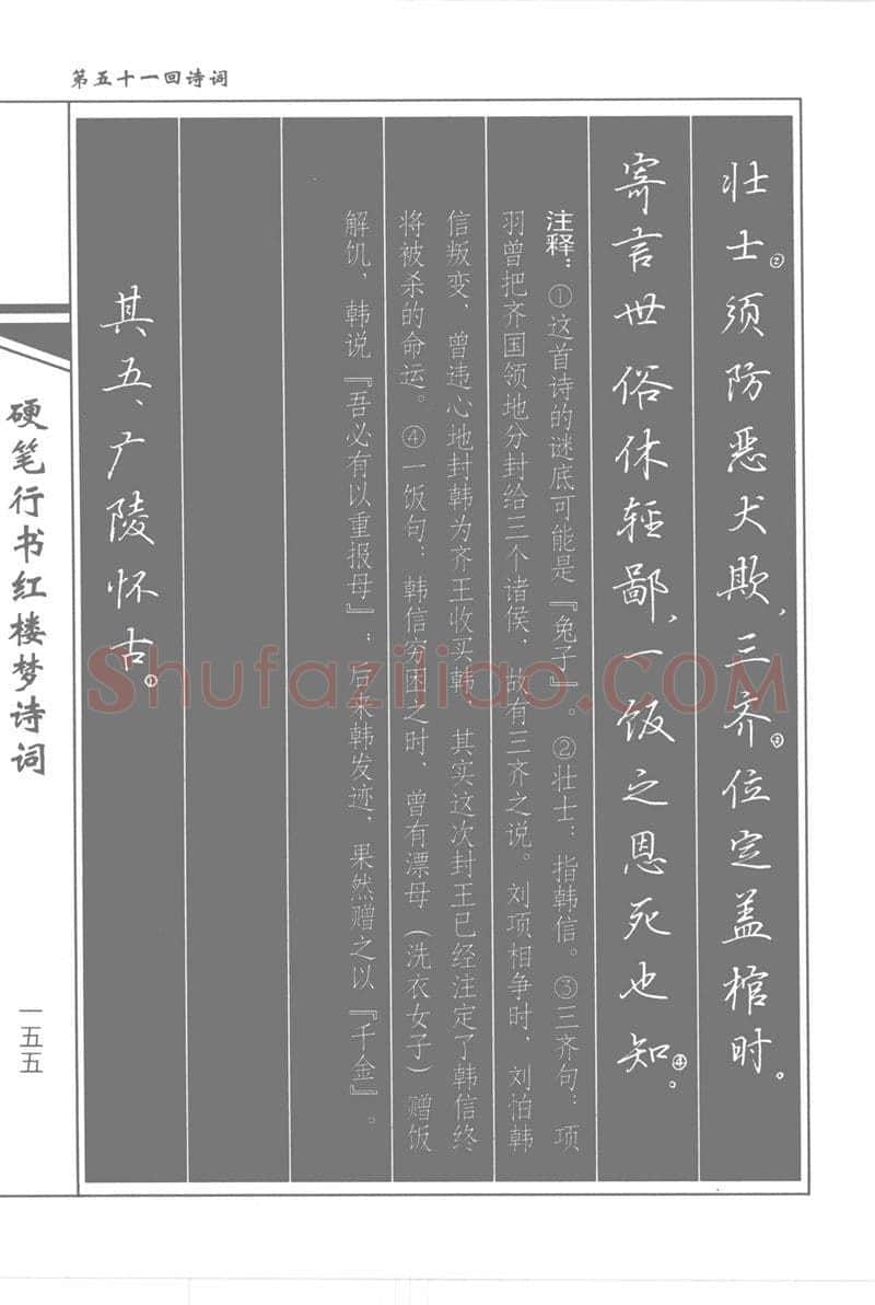 吴玉生硬笔行书字帖,摘自吴玉生硬笔行书红楼梦诗词