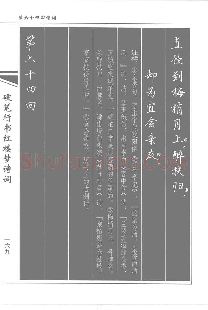 吴玉生硬笔行书字帖,摘自吴玉生硬笔行书红楼梦诗词