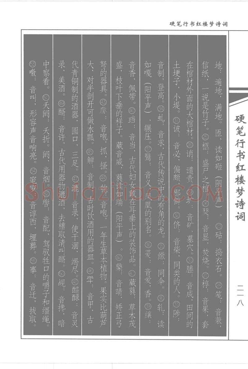 吴玉生硬笔行书字帖,摘自吴玉生硬笔行书红楼梦诗词