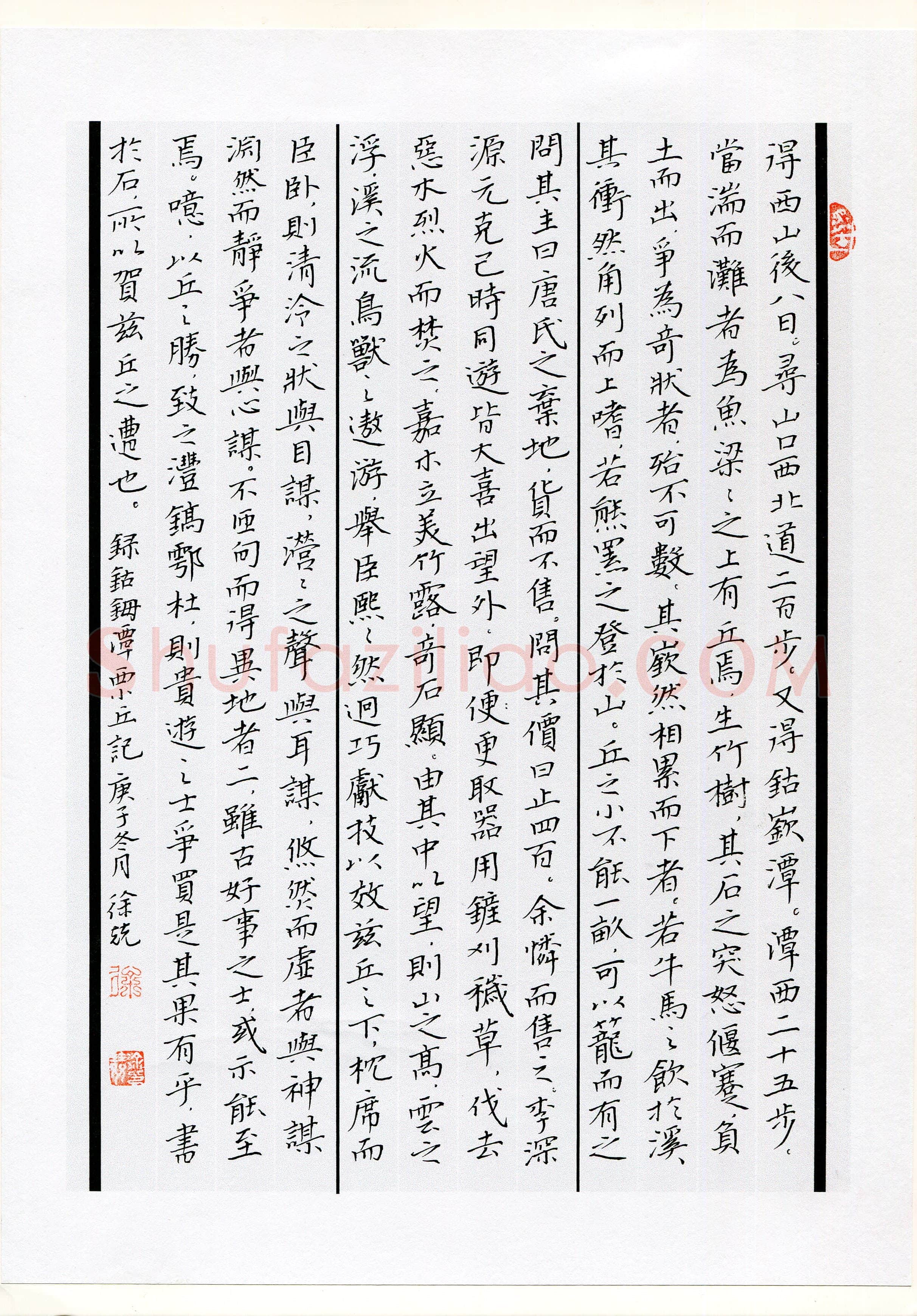 徐兢(成人组 楷书 优秀奖)硬笔书法大赛获奖作品,徐兢硬笔书法作品