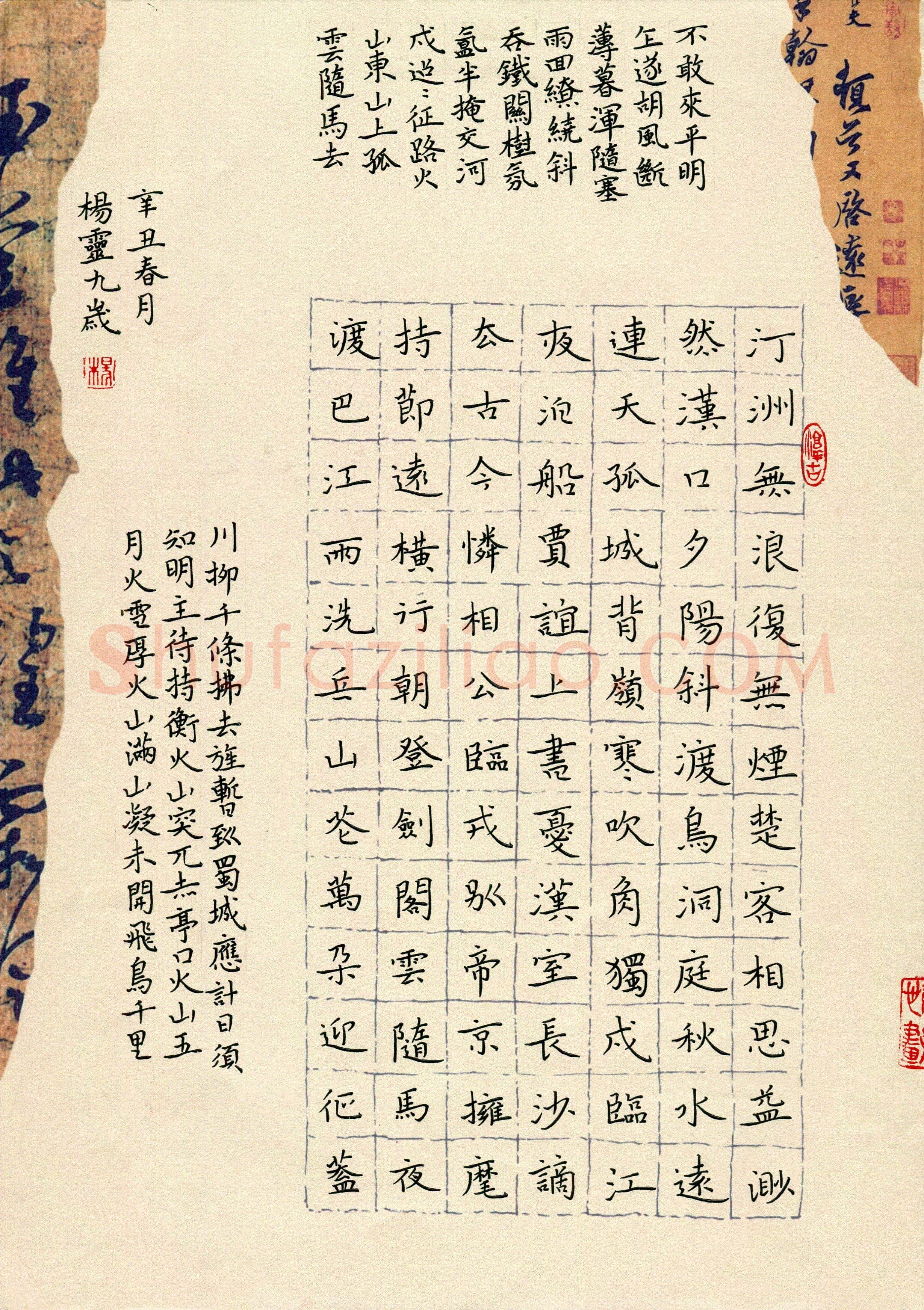 杨灵(少儿组 9岁 特等奖)硬笔书法大赛获奖作品,杨灵硬笔书法作品