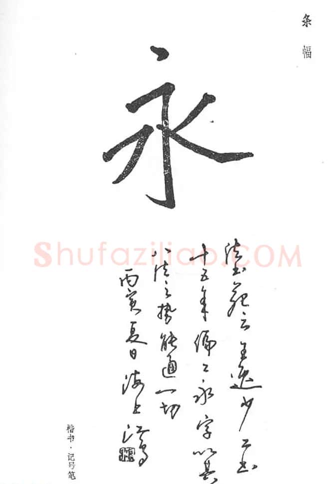 沈鸿根硬笔书法字帖《江鸟钢笔书法》 | 钢笔书法字帖