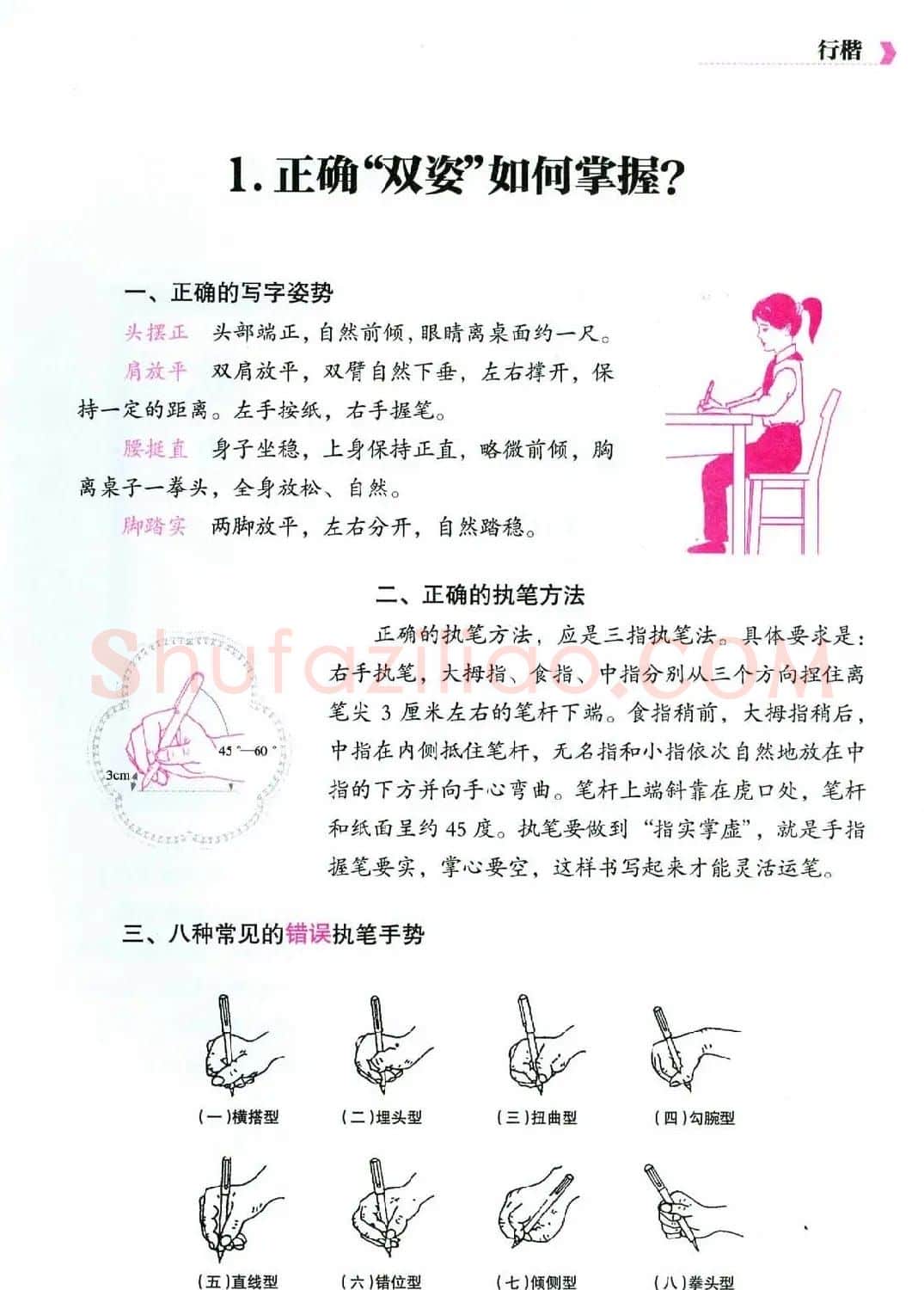 荆霄鹏硬笔行楷字帖《新手入门常见的20个问题》 | 硬笔书法字帖