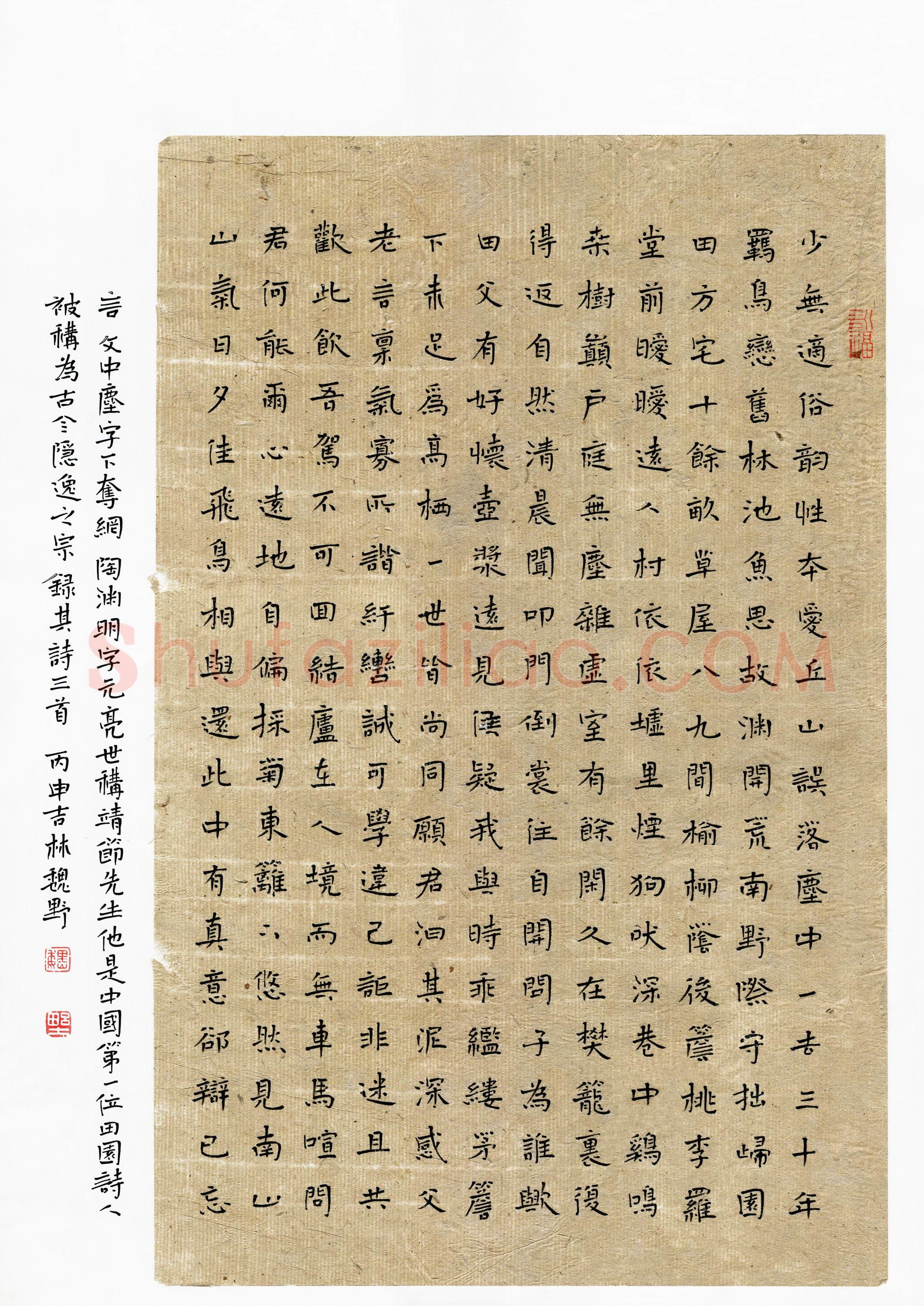 魏野(成人组 银奖)硬笔书法大赛获奖作品,魏野硬笔书法作品