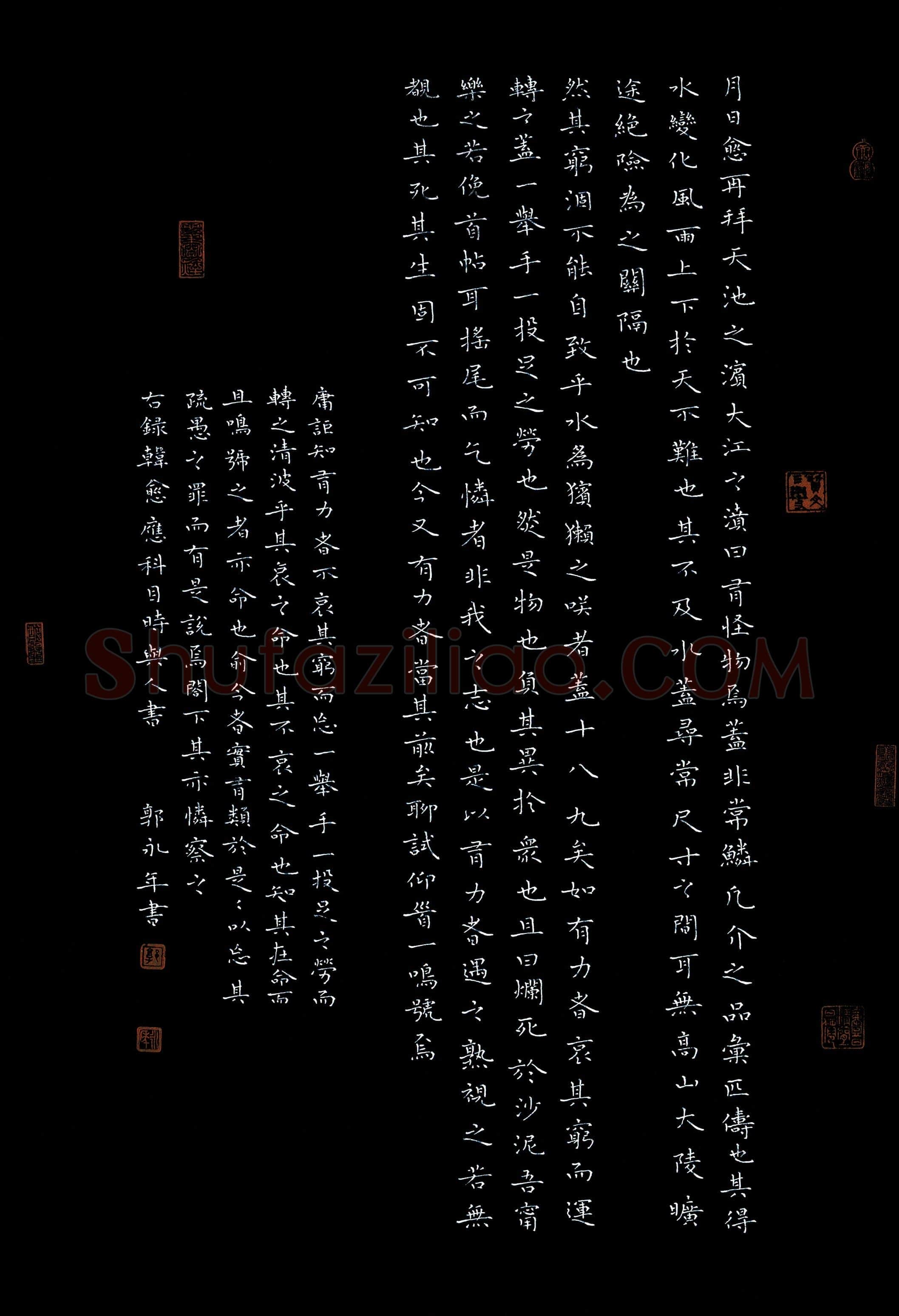 郭永年(成人组 优秀奖)硬笔书法大赛获奖作品,郭永年硬笔书法作品
