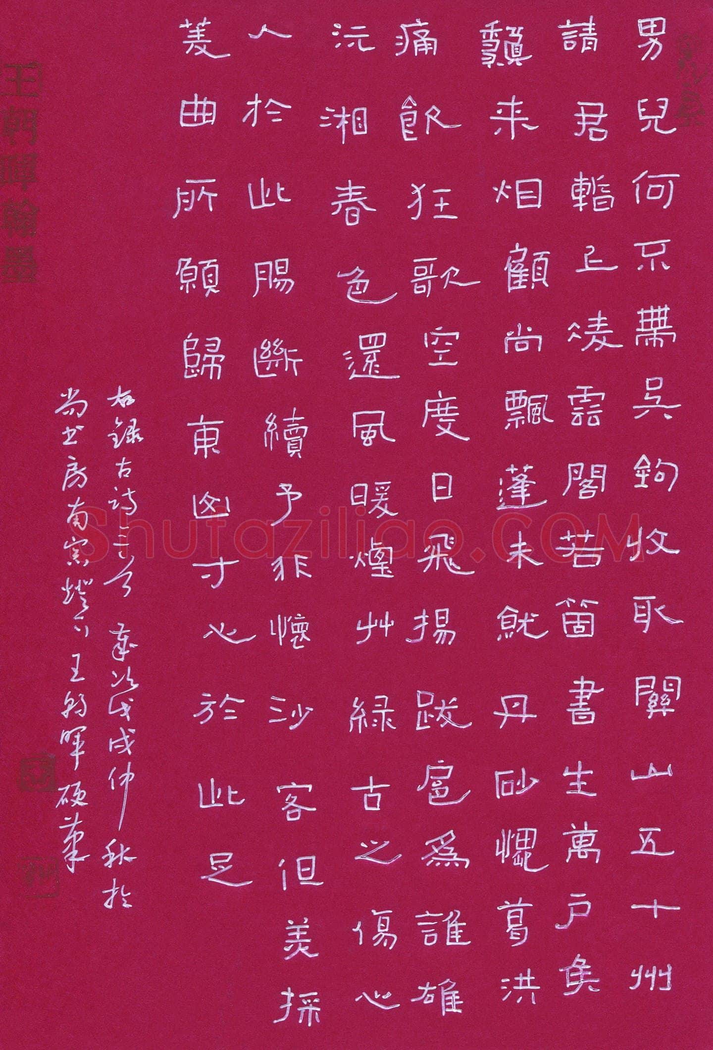 王朝晖(成人组 优秀奖)硬笔书法大赛获奖作品,王朝晖硬笔书法作品