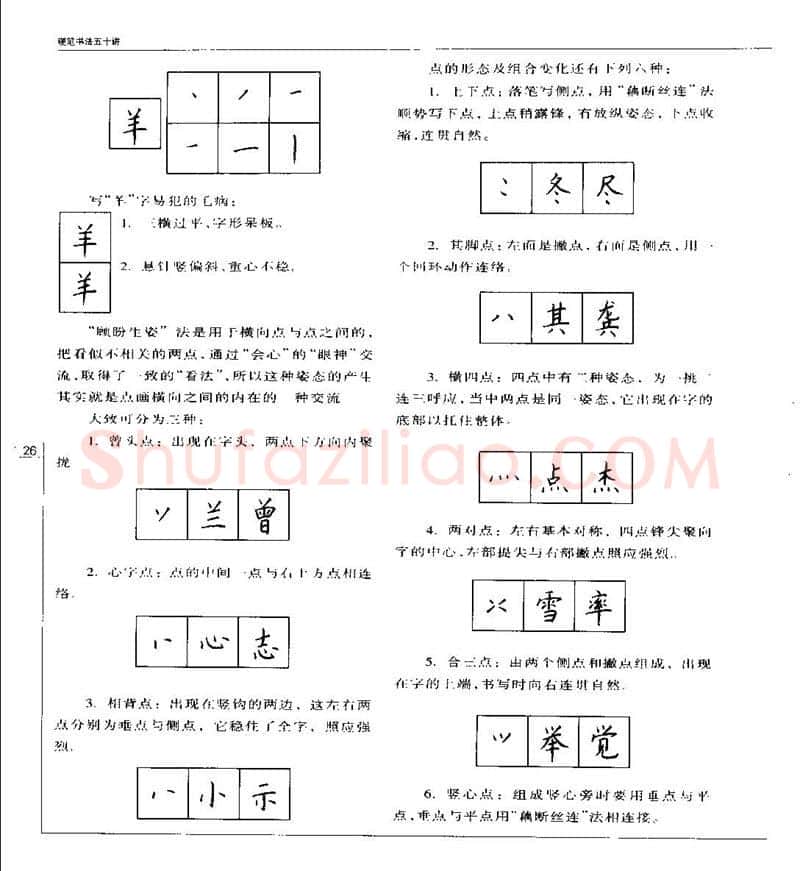 钱沛云硬笔楷书字帖,摘自钱沛云 硬笔书法五十讲 字帖
