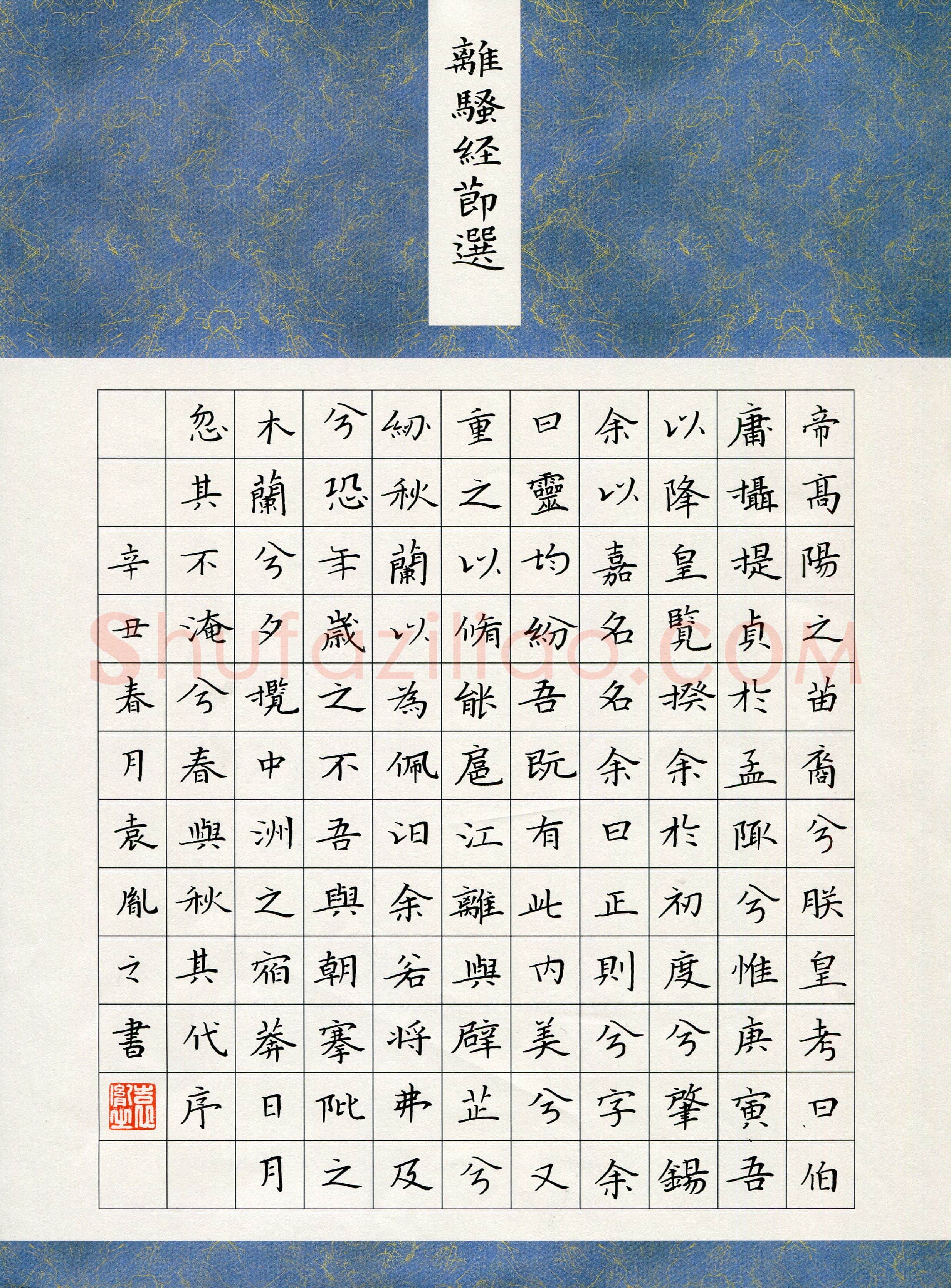 袁胤之(少儿组 9岁 特等奖)硬笔书法大赛获奖作品,袁胤之硬笔书法作品