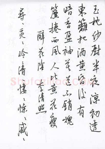 陈文轩硬笔行书宋词小册,陈文轩硬笔书法作品