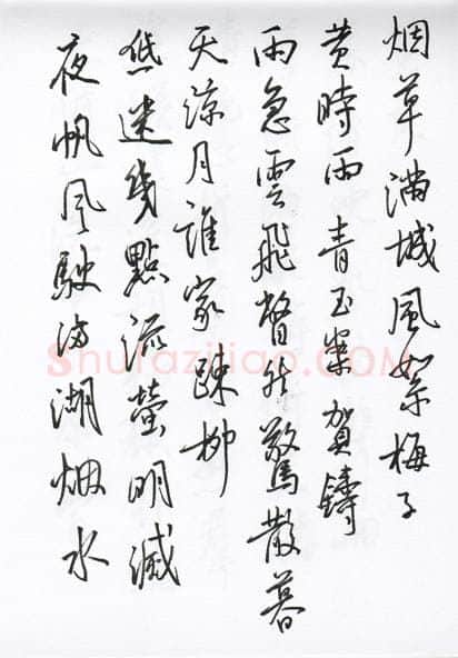 陈文轩硬笔行书宋词小册,陈文轩硬笔书法作品