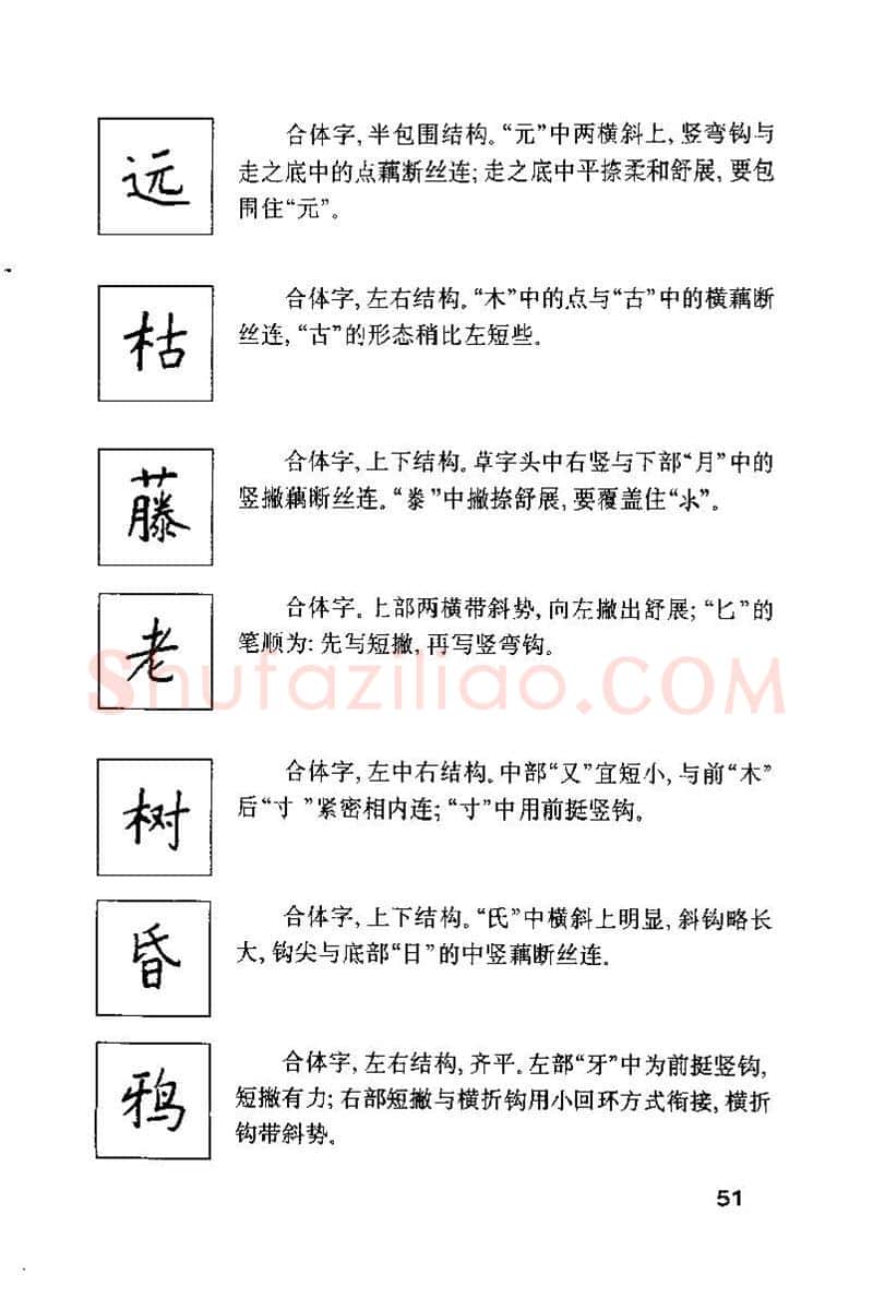 钱沛云硬笔楷书字帖,摘自钱沛云 硬笔书法技巧 字帖