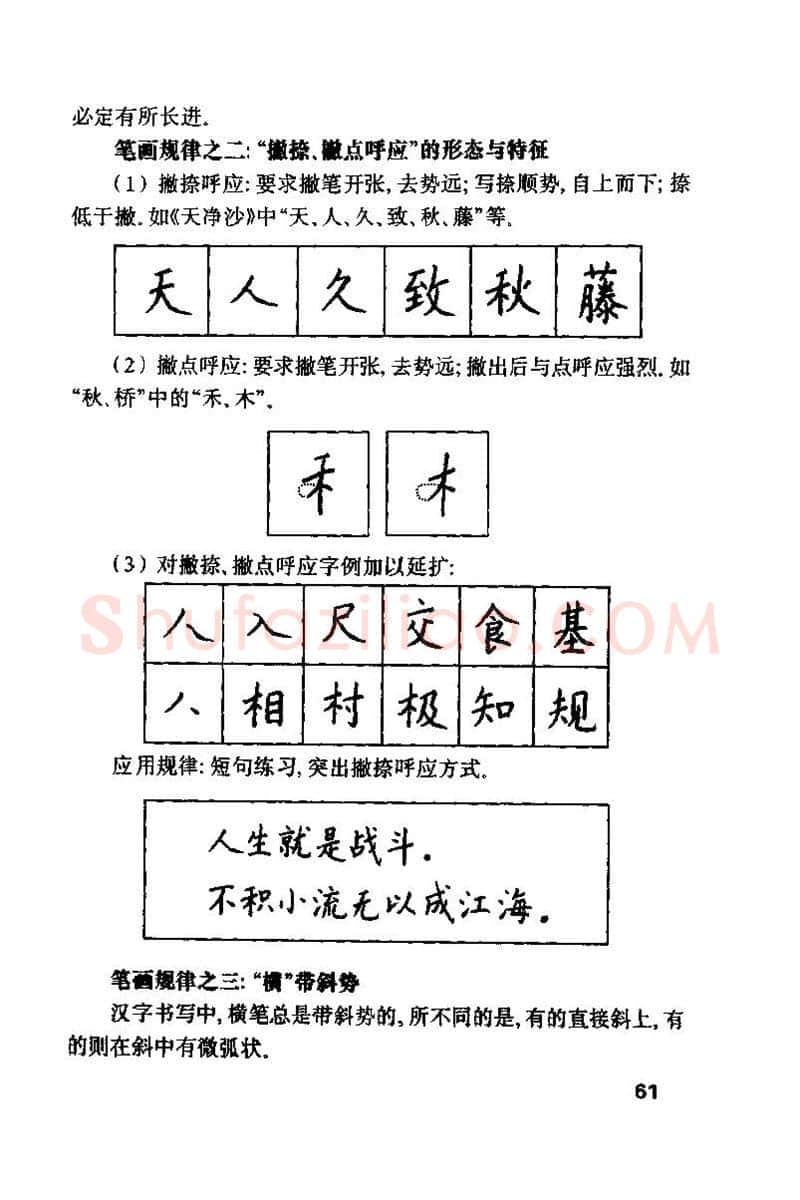 钱沛云硬笔楷书字帖,摘自钱沛云 硬笔书法技巧 字帖