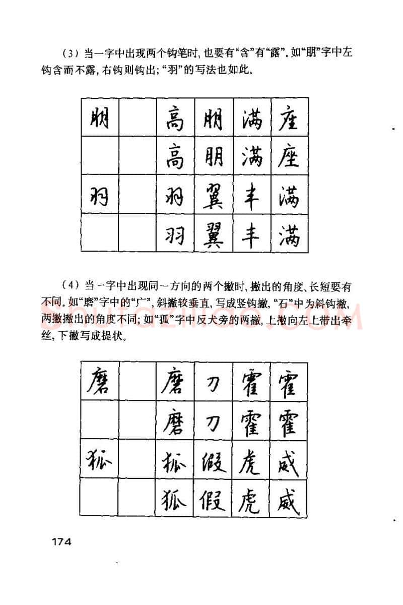 钱沛云硬笔楷书字帖,摘自钱沛云 硬笔书法技巧 字帖