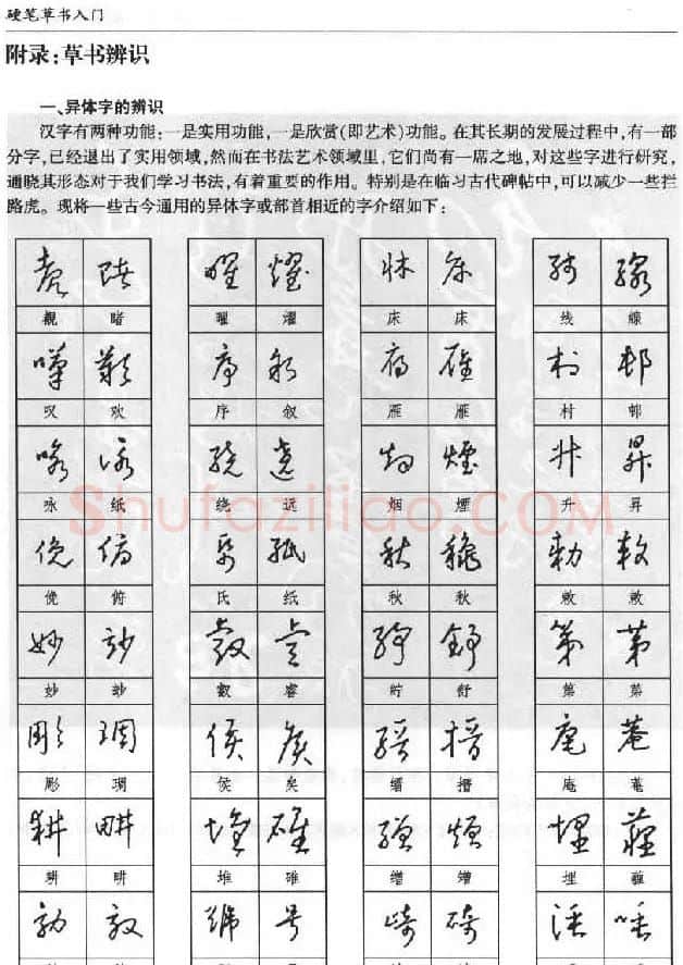 硬笔书法丛书《硬笔草书入门》 | 硬笔书法字帖