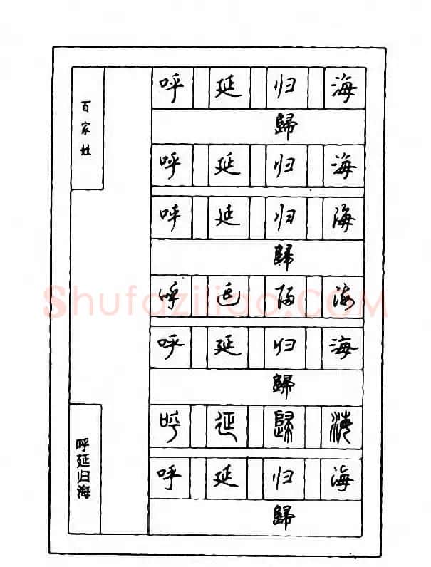 钢笔七体字帖《顾仲安书百家姓》 | 硬笔书法字帖