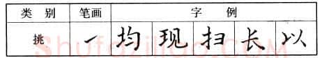 书法知识,钢笔楷书基本笔画的写法