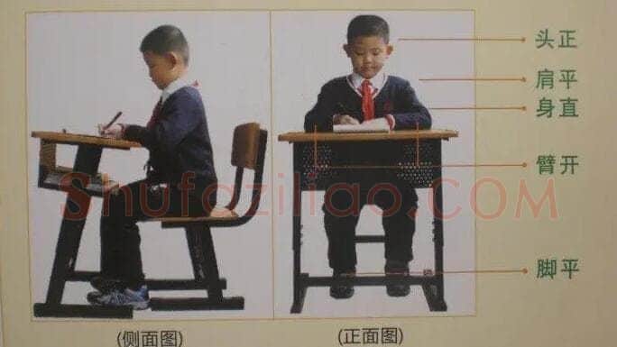 书法知识,写钢笔字的正确姿势