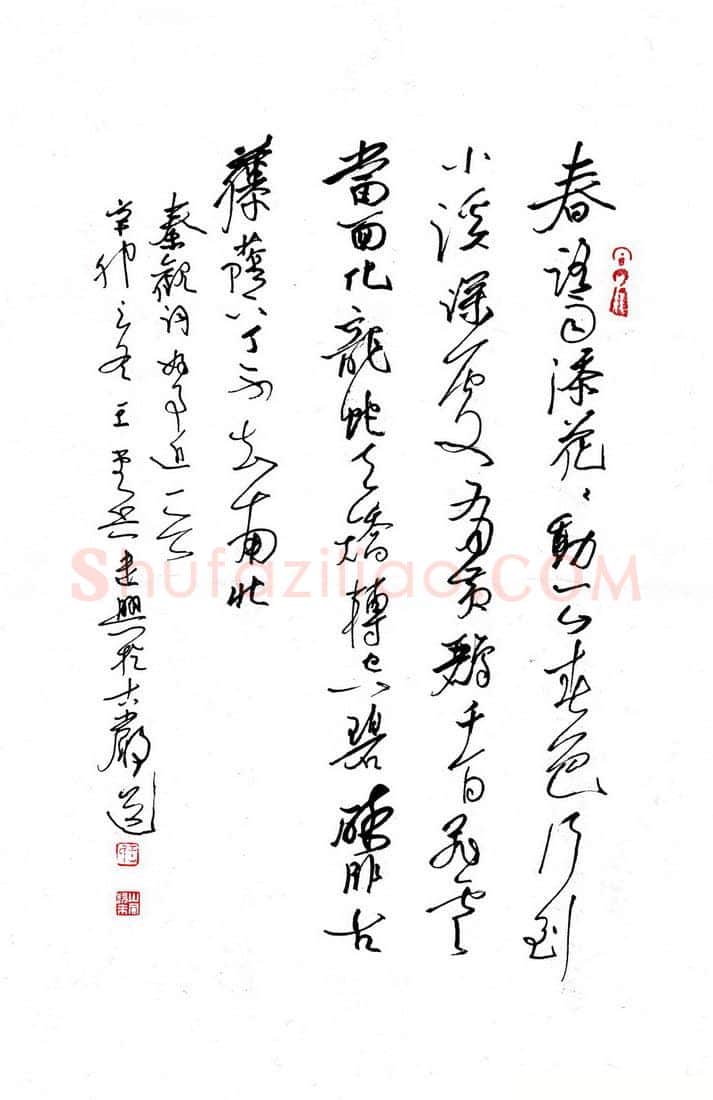 王堂兵硬笔行草秦观词好事近一首,王堂兵硬笔书法作品