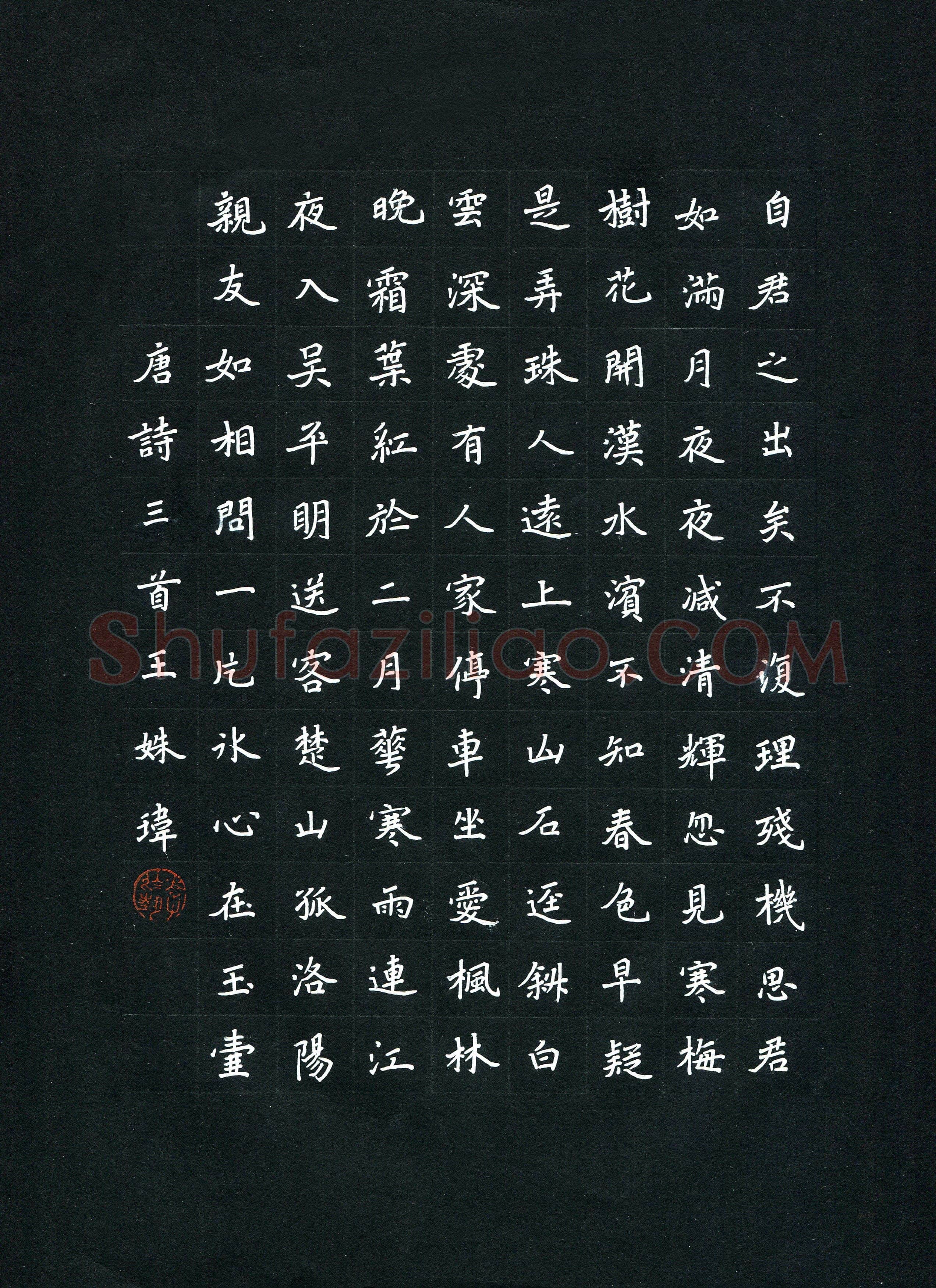 王姝玮(少儿组 11岁 金奖)硬笔书法大赛获奖作品,王姝玮硬笔书法作品
