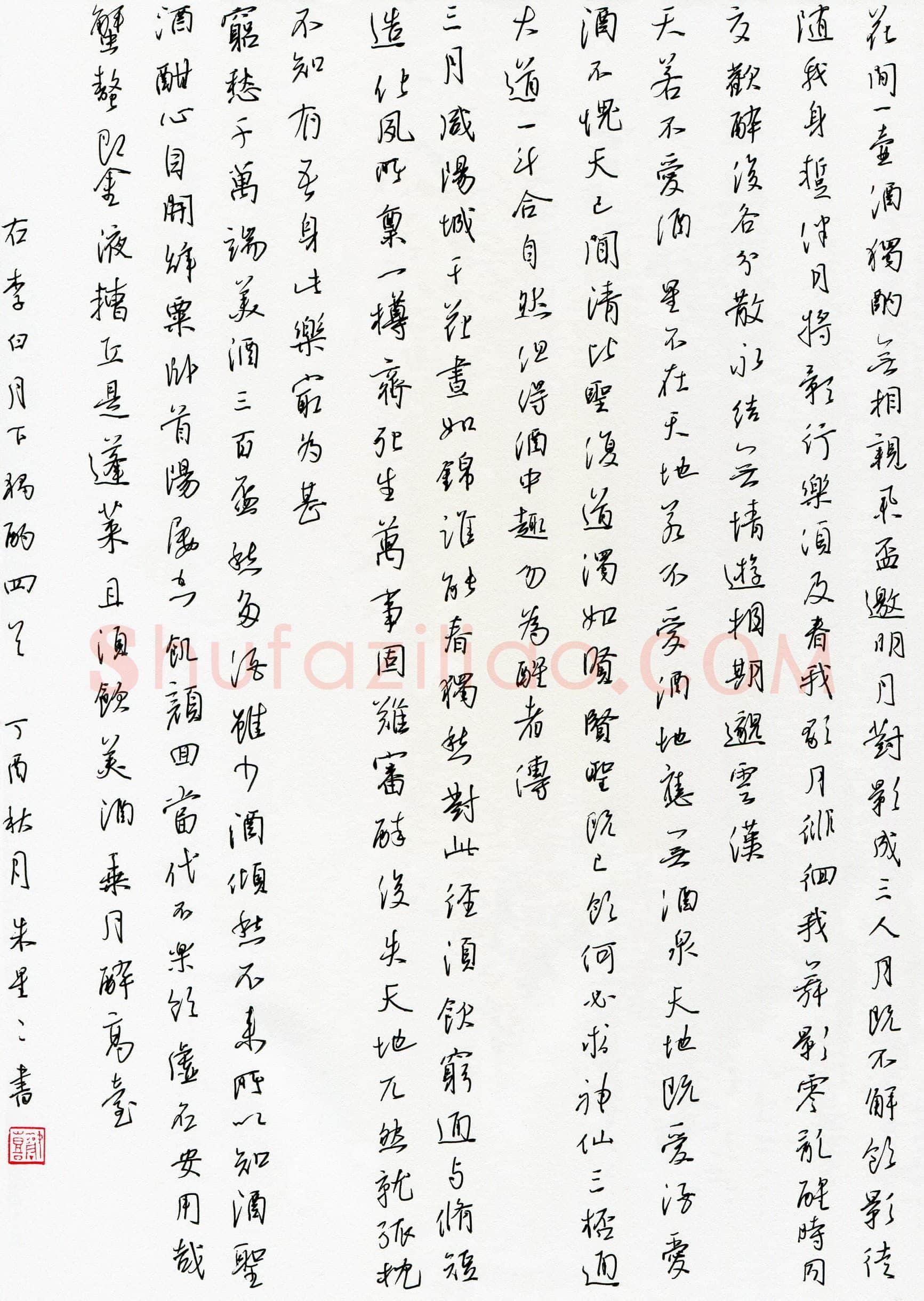 朱星星(成人组 特等奖)硬笔书法大赛获奖作品,朱星星硬笔书法作品