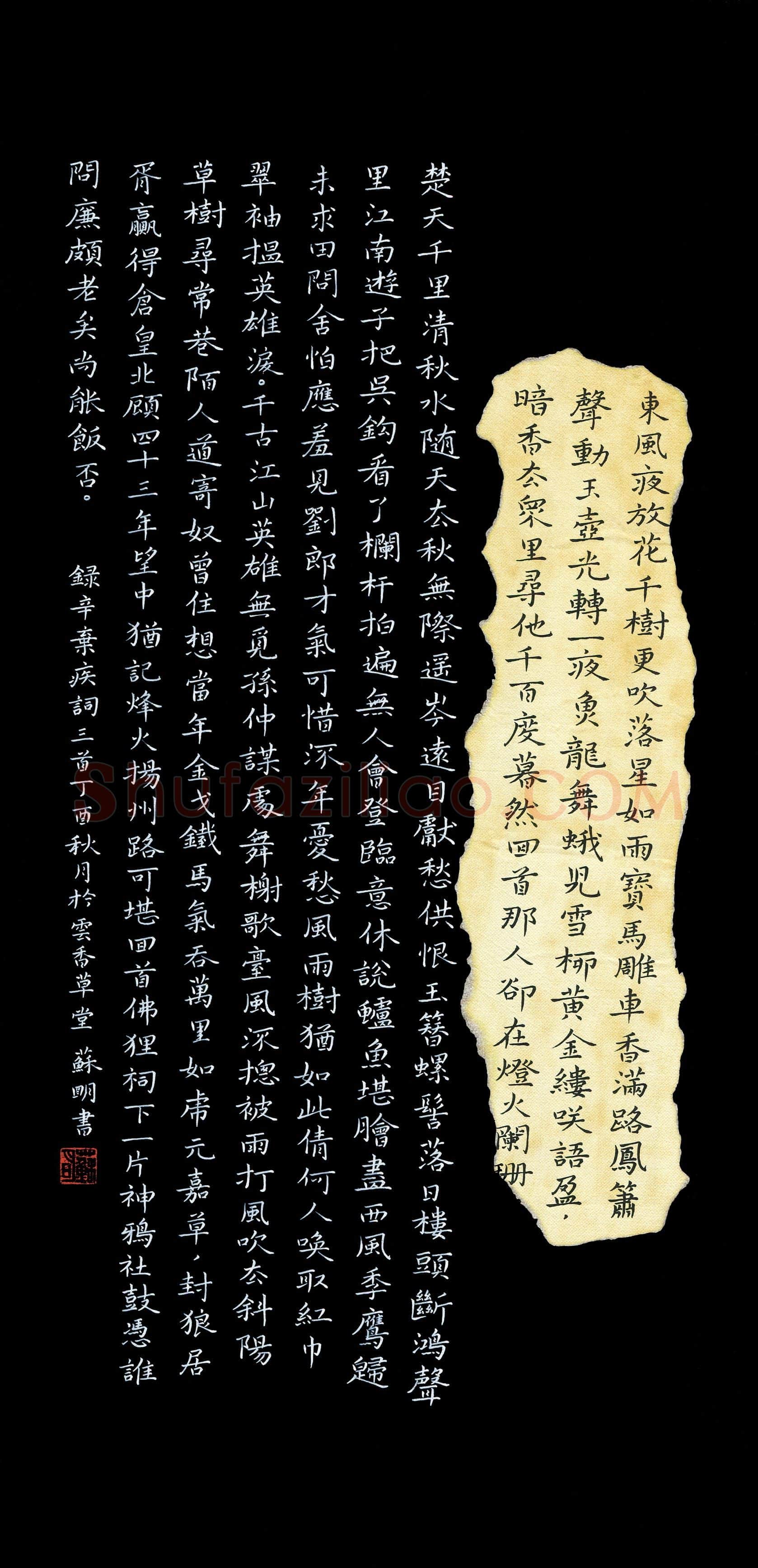 苏明(成人组 优秀奖)硬笔书法大赛获奖作品,苏明硬笔书法作品