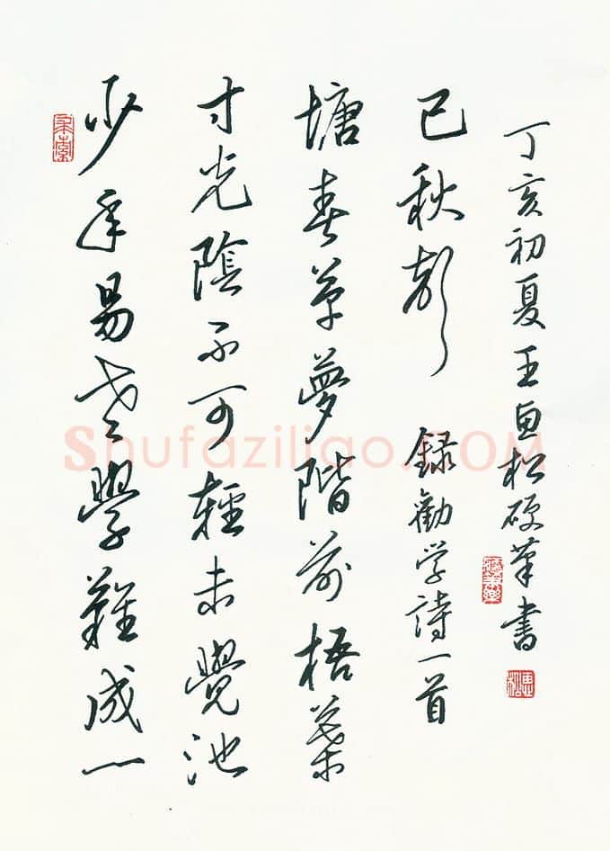 王惠松硬笔行书劝学诗一首,王惠松硬笔书法作品