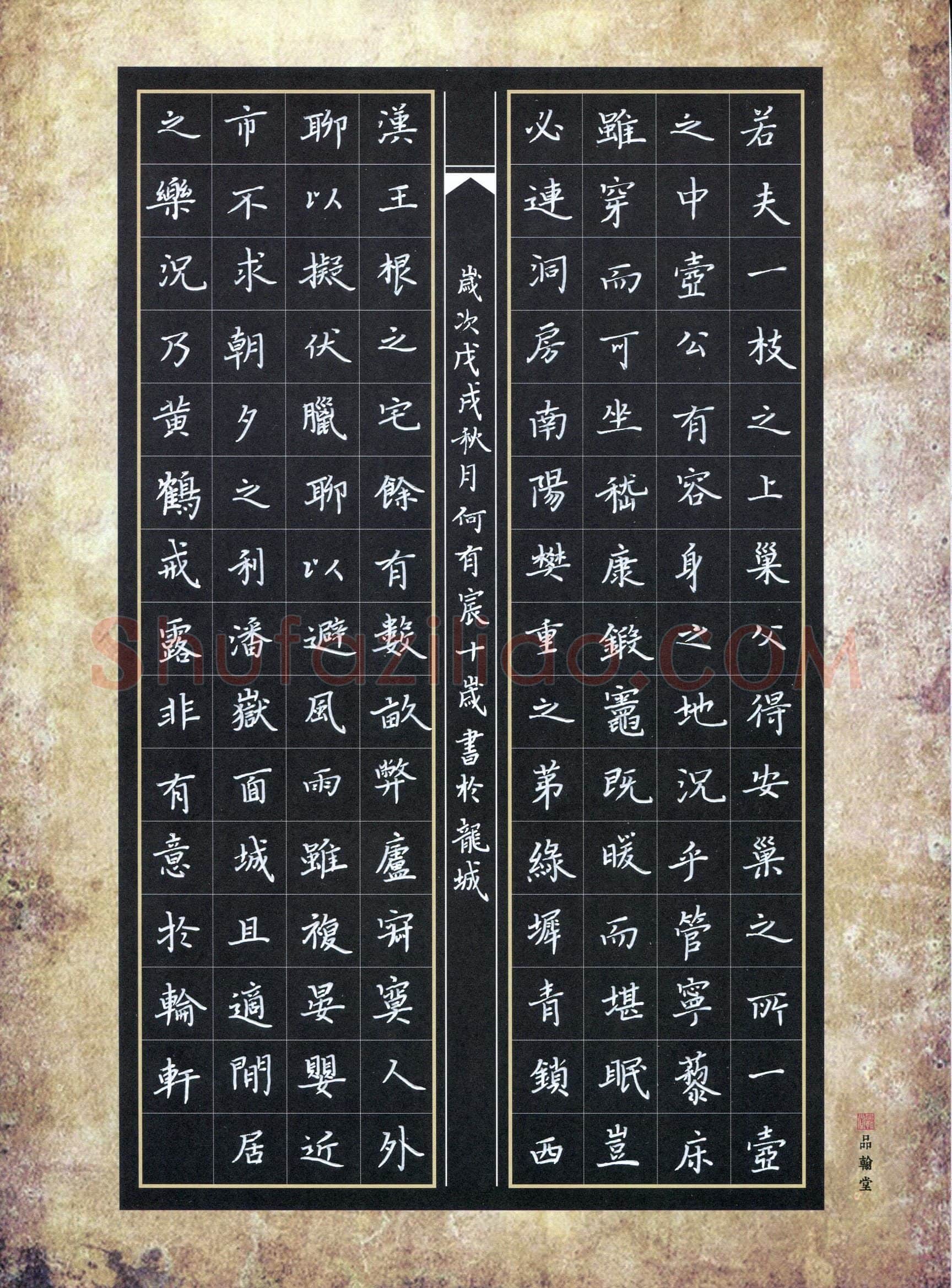 何有宸(少儿组 10岁 金奖)硬笔书法大赛获奖作品,何有宸硬笔书法作品