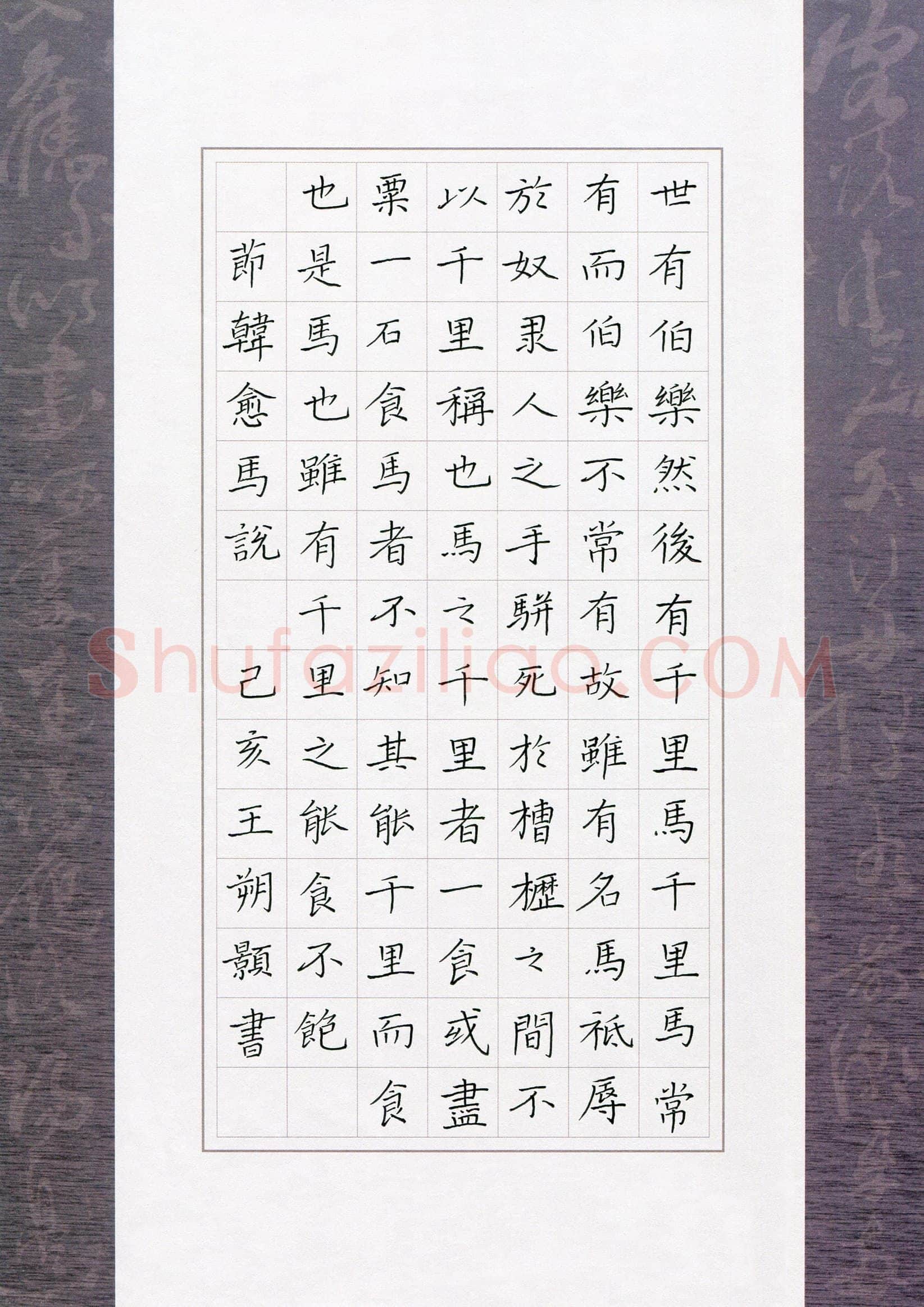 王朔颢(少儿组 12岁 特等奖)硬笔书法大赛获奖作品,王朔颢硬笔书法作品