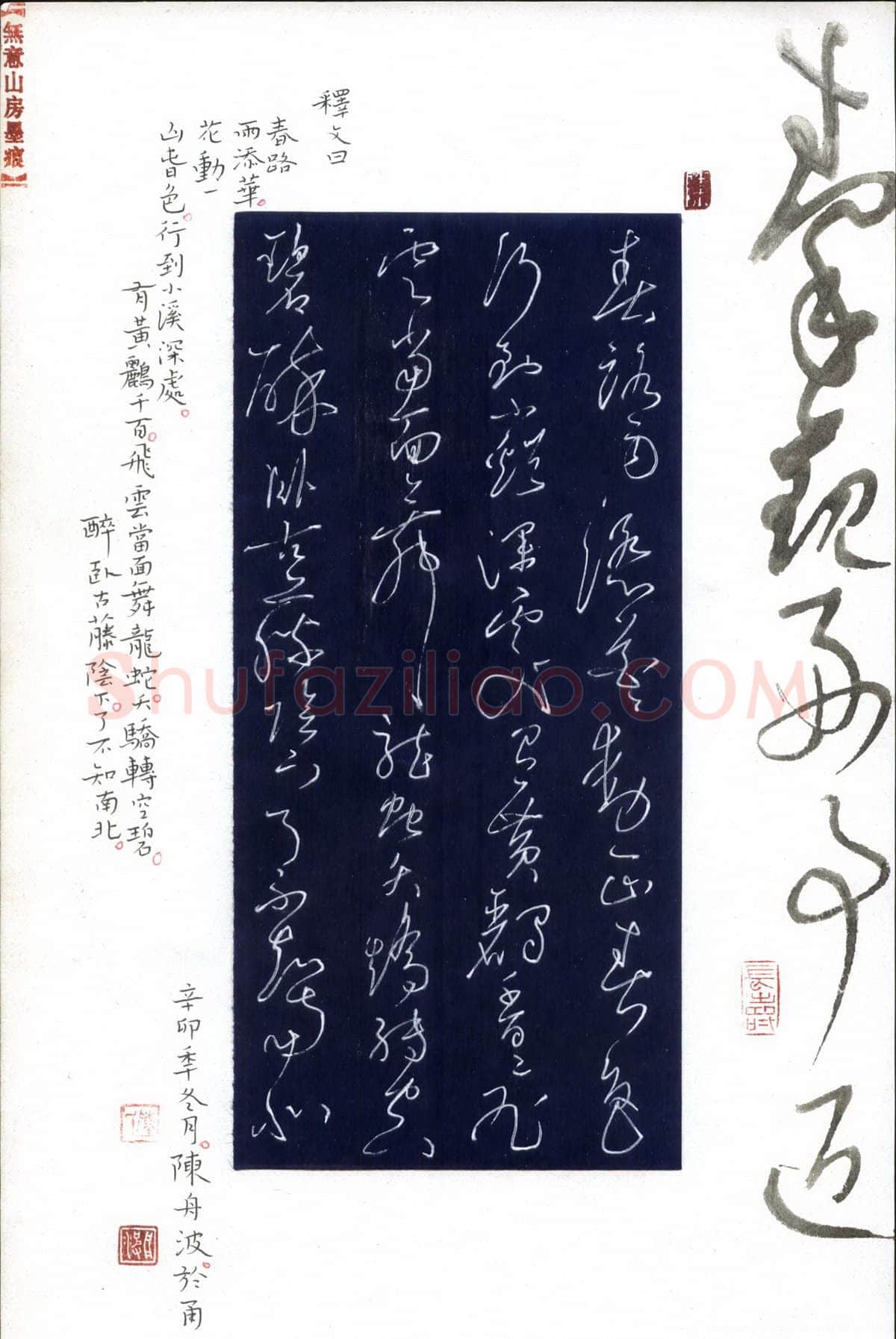 陈舟波硬笔草书秦观词好事近,陈舟波硬笔书法作品
