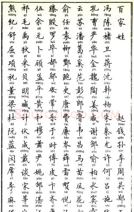 卢中南硬笔书法字帖《百家姓》 | 硬笔书法字帖