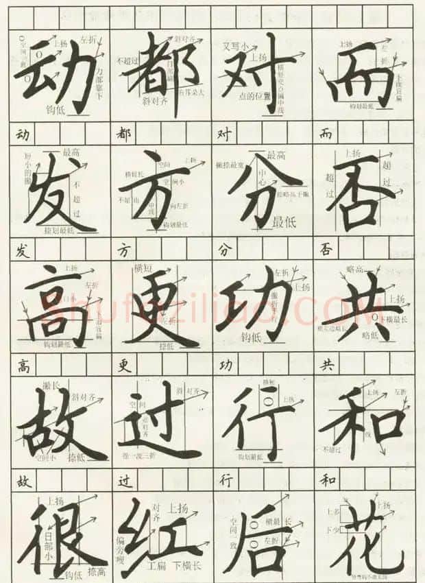 田英章作文常用120字解析 | 钢笔书法字帖