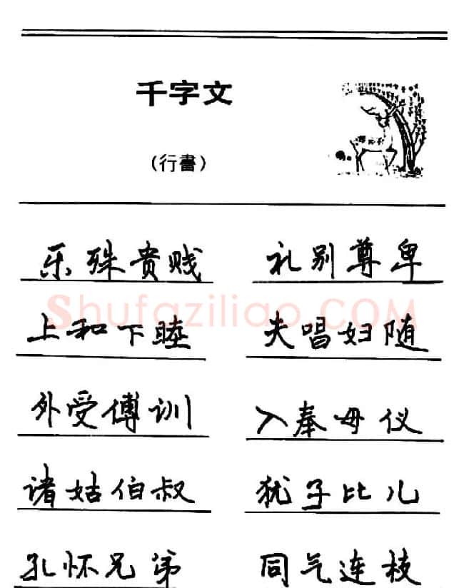 钢笔书法《千字文》行书字帖欣赏 | 钢笔书法字帖