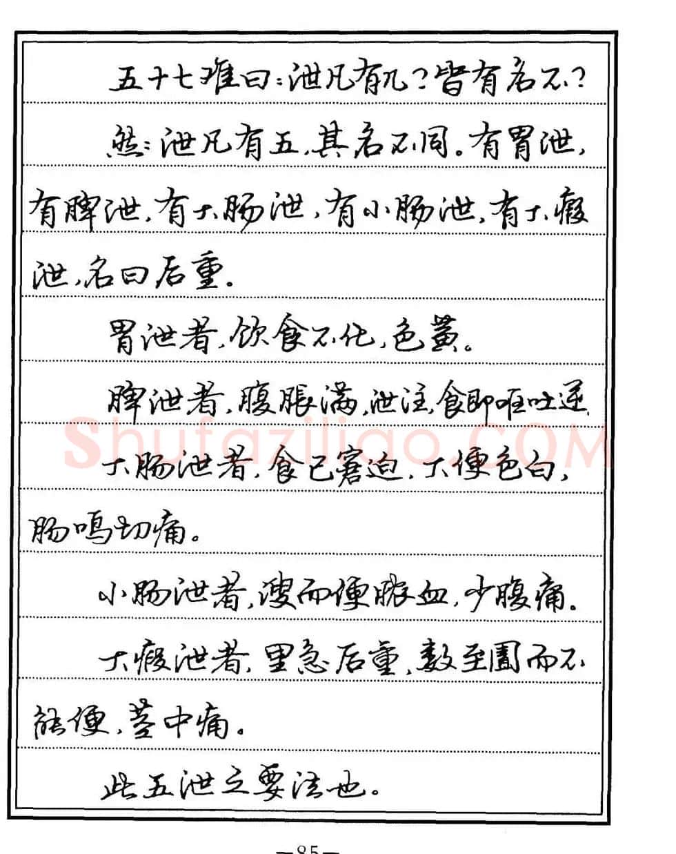 苏德生书法《中医经典钢笔字帖难经》 | 硬笔书法字帖