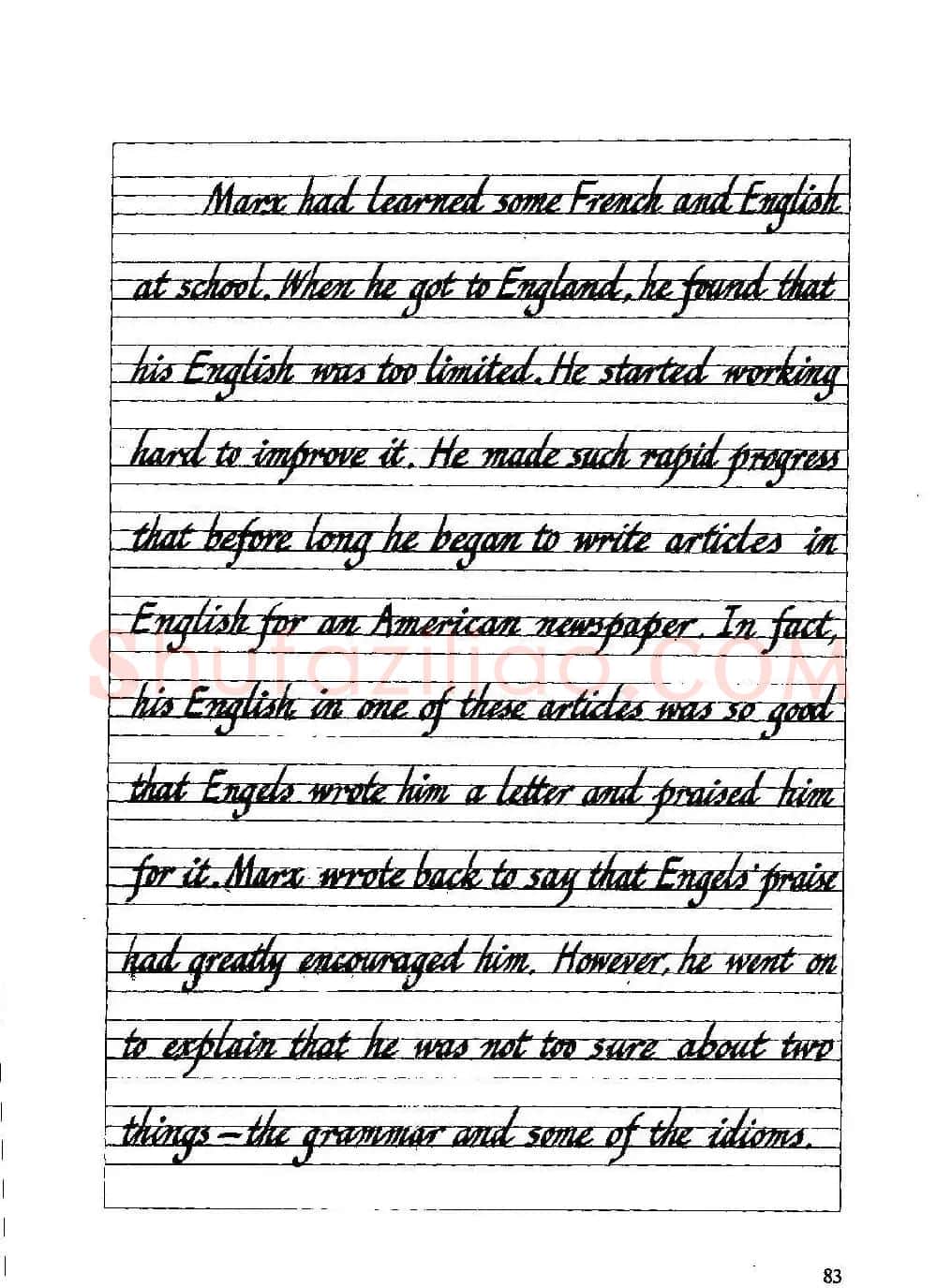 优秀英文字帖《实用英文书法字帖》 | 硬笔书法字帖