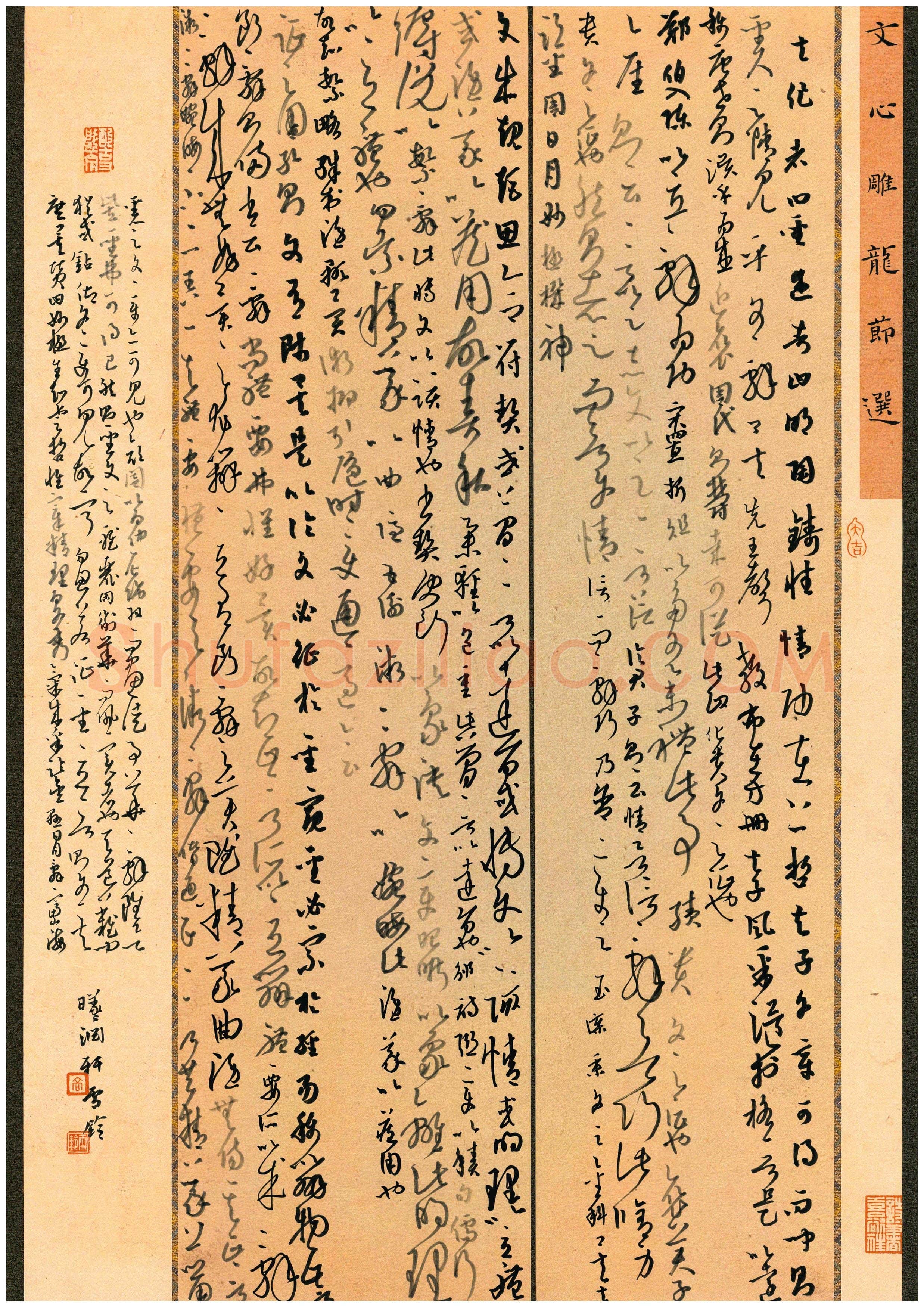 高雪铃硬笔草书文心雕龙节选,高雪铃硬笔书法作品