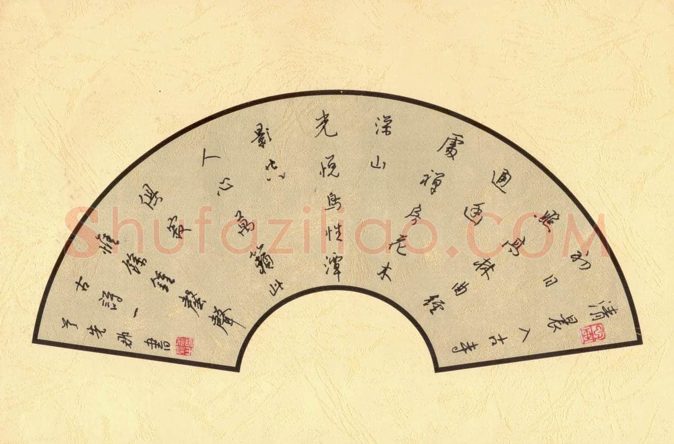 陈先郡硬笔行书常建诗一首,陈先郡硬笔书法作品